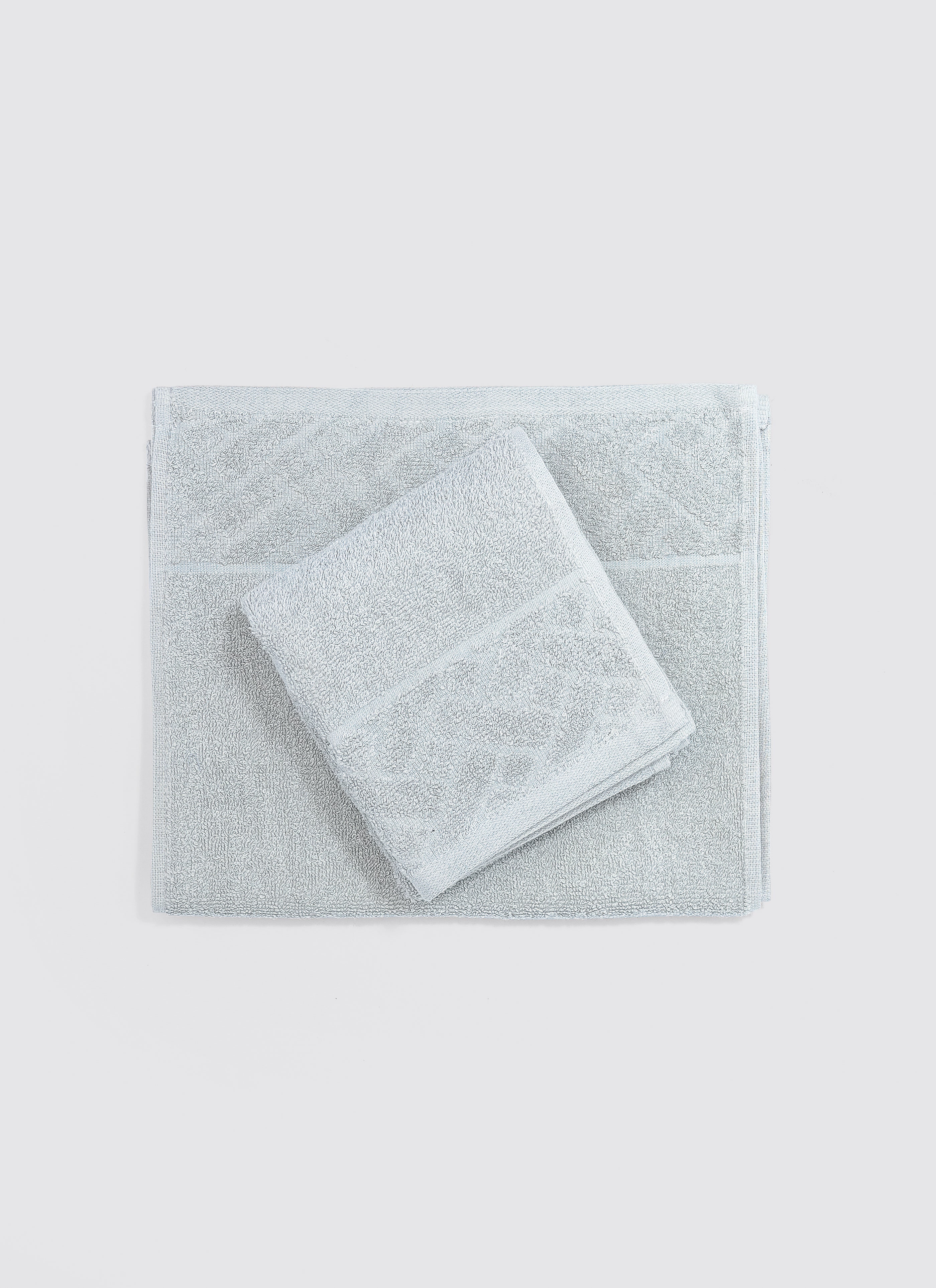 Light Grey ring-spun cotton guest towels, 12x20 inches – main product view