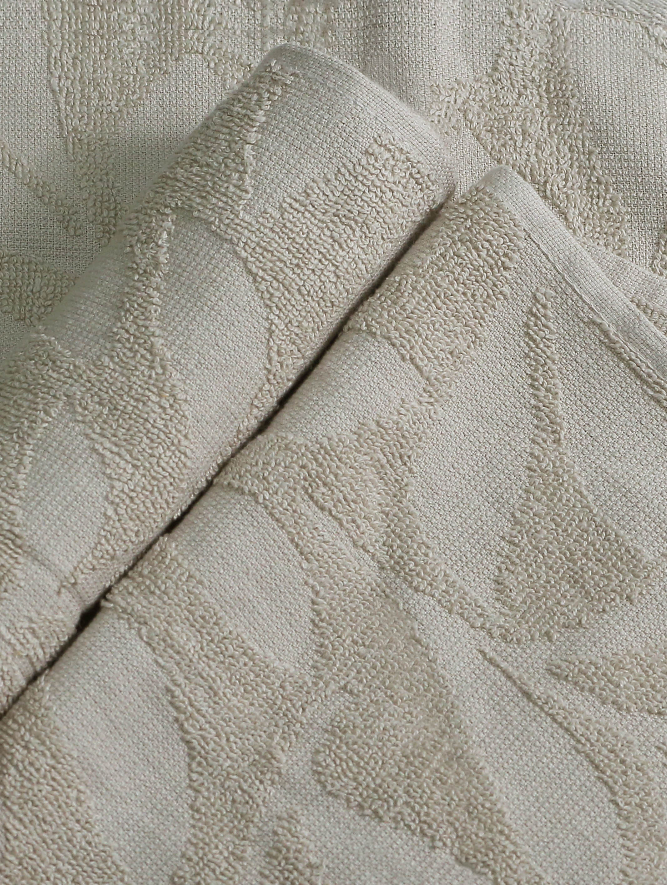 Taupe ring-spun cotton guest towels, 12x20 inches – main product view