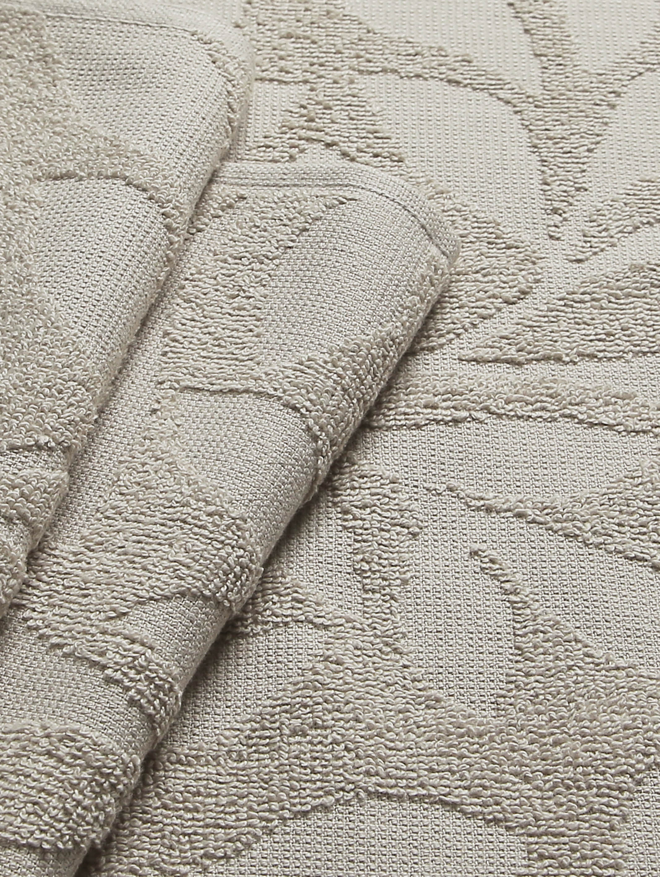 Taupe ring-spun cotton guest towels, 12x20 inches – alternate product view