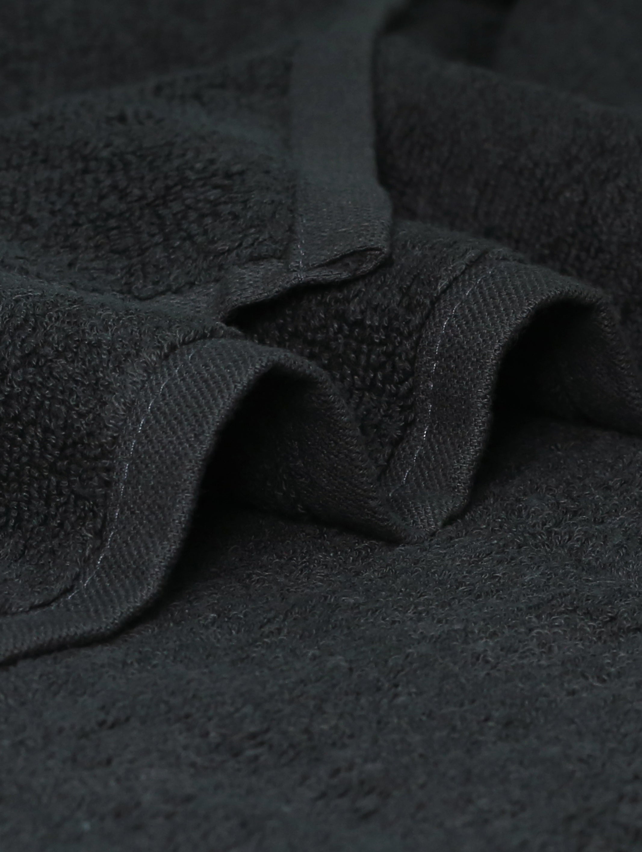 Black ring-spun cotton hand towels, 20x28 inches – main product view