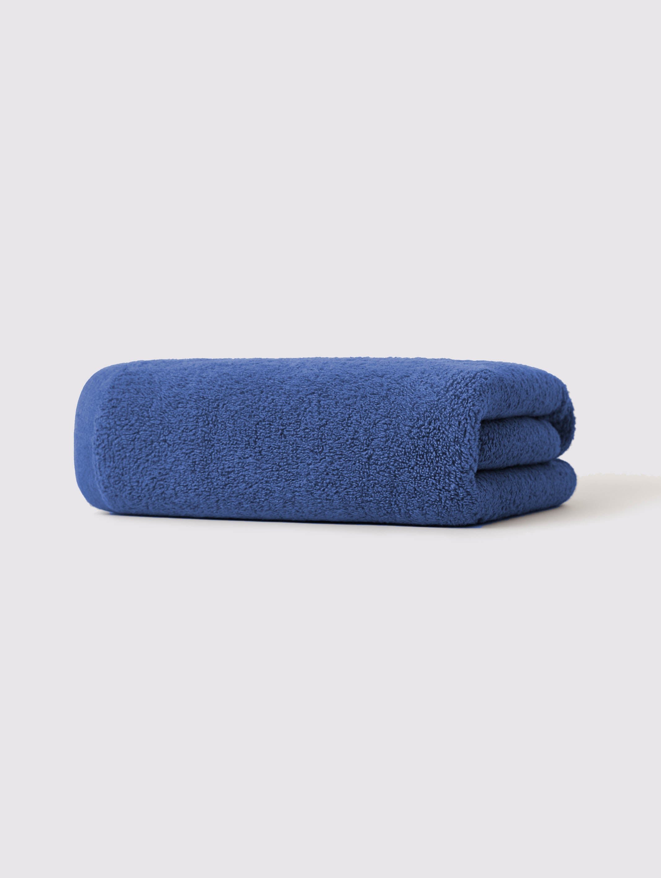 Blue ring-spun cotton hand towels, pack of 1, 20x27 inches – additional view