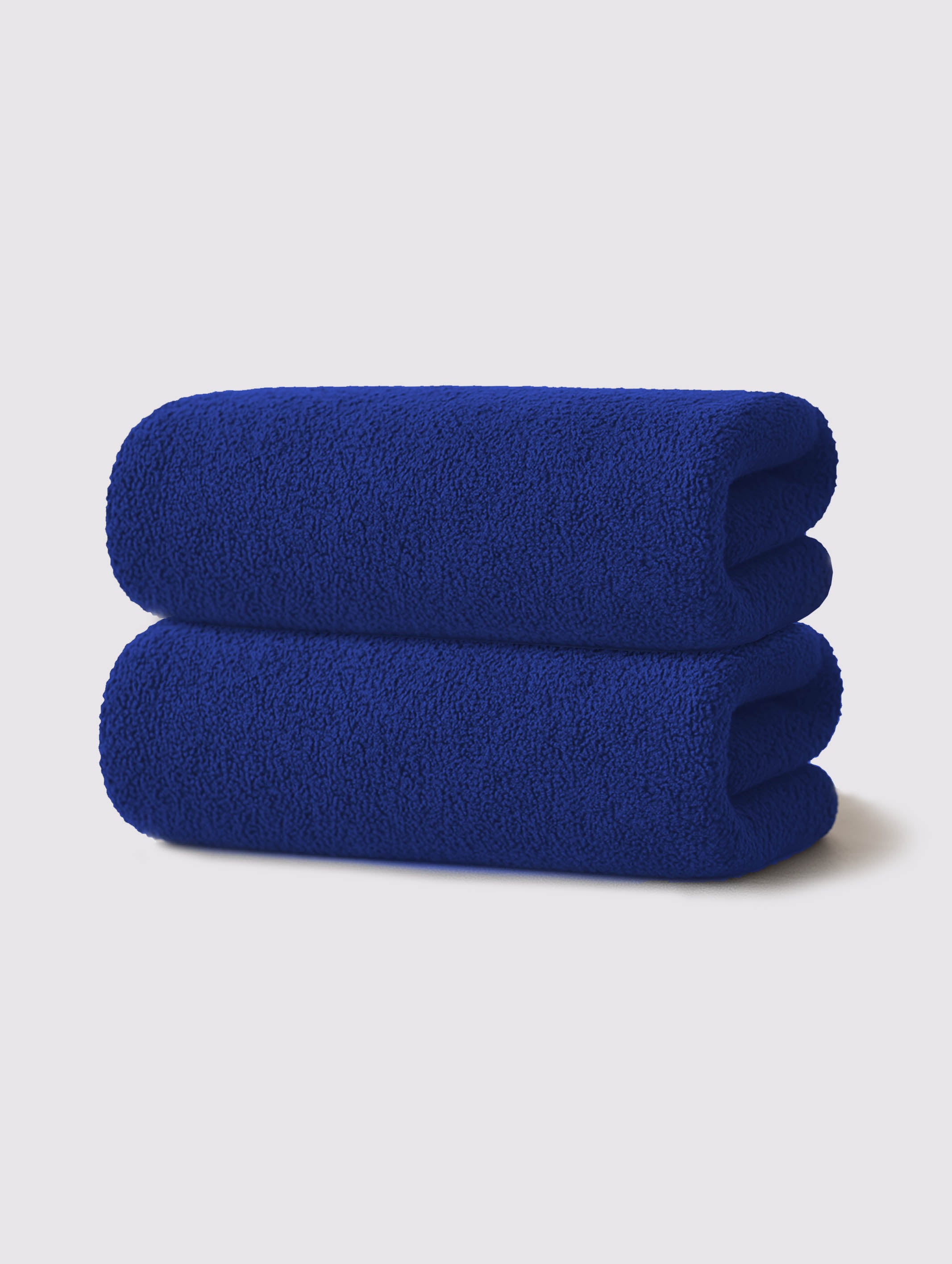 Blue ring-spun cotton hand towels, pack of 2, 20x28 inches – additional view
