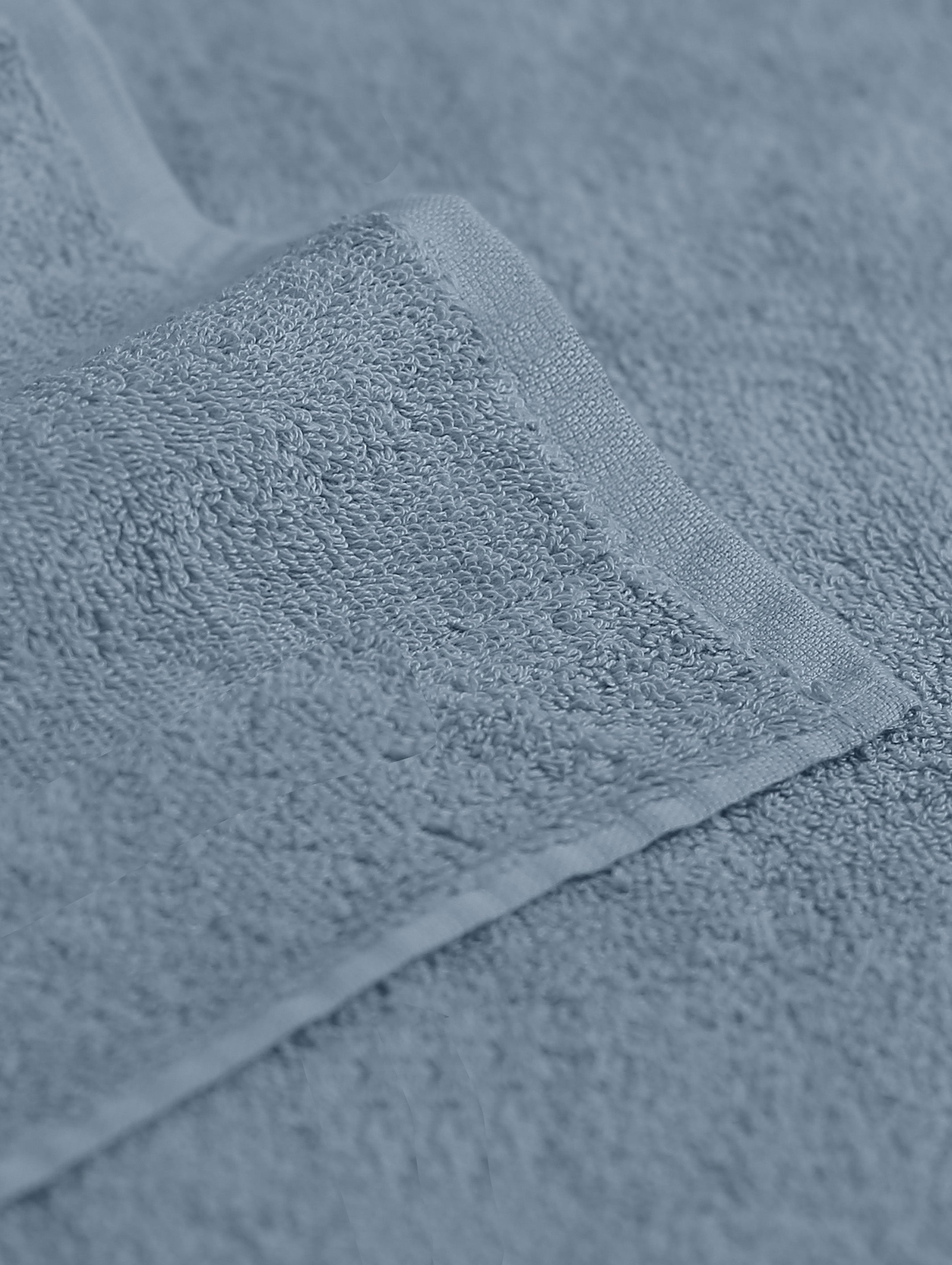 Coronet Blue ring-spun cotton hand towels, 20x28 inches – main product view
