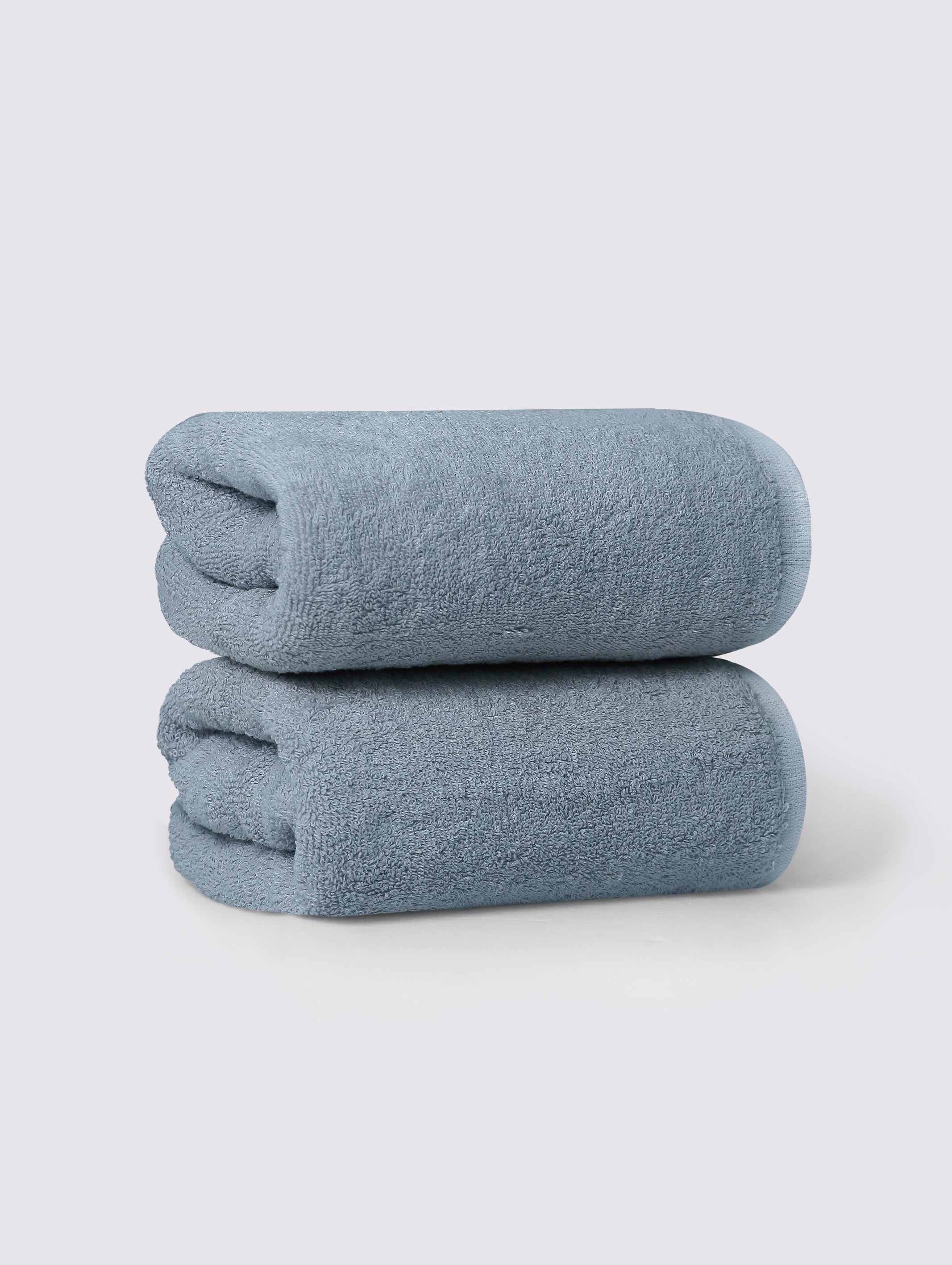 Coronet Blue ring-spun cotton hand towels, pack of 2, 20x28 inches – additional view