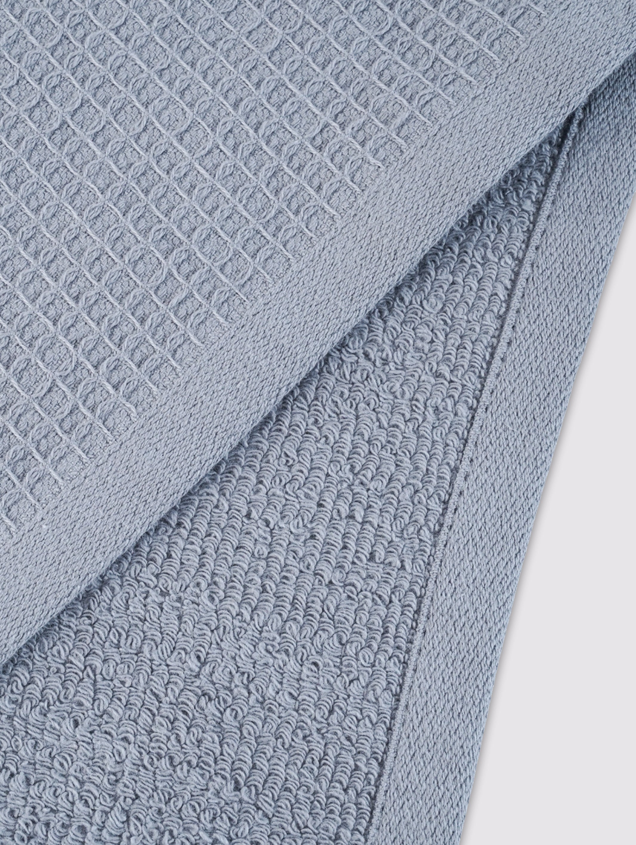 Grey ring-spun cotton hand towels, 20x39 inches – main product view