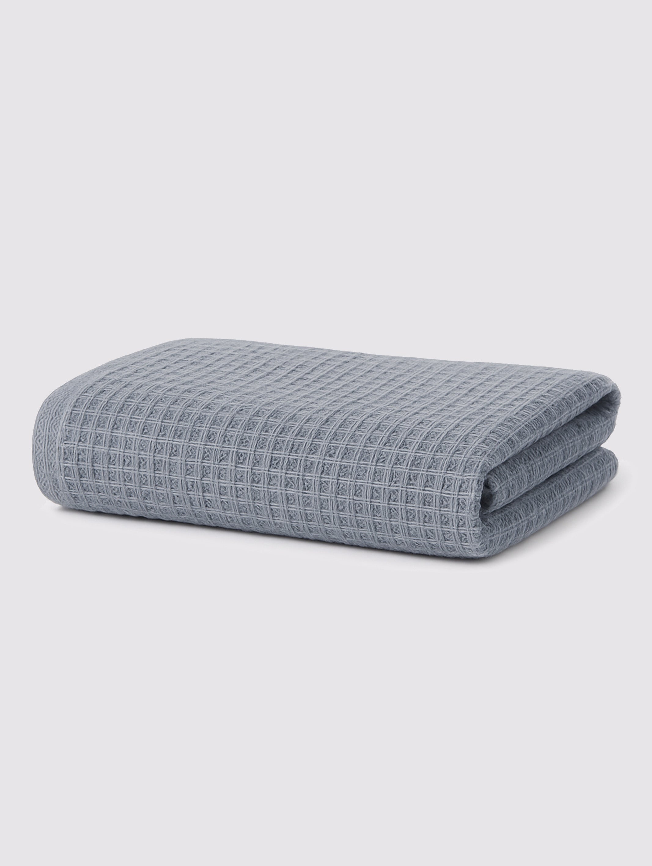 Grey ring-spun cotton hand towels, pack of 1, 20x39 inches – additional view
