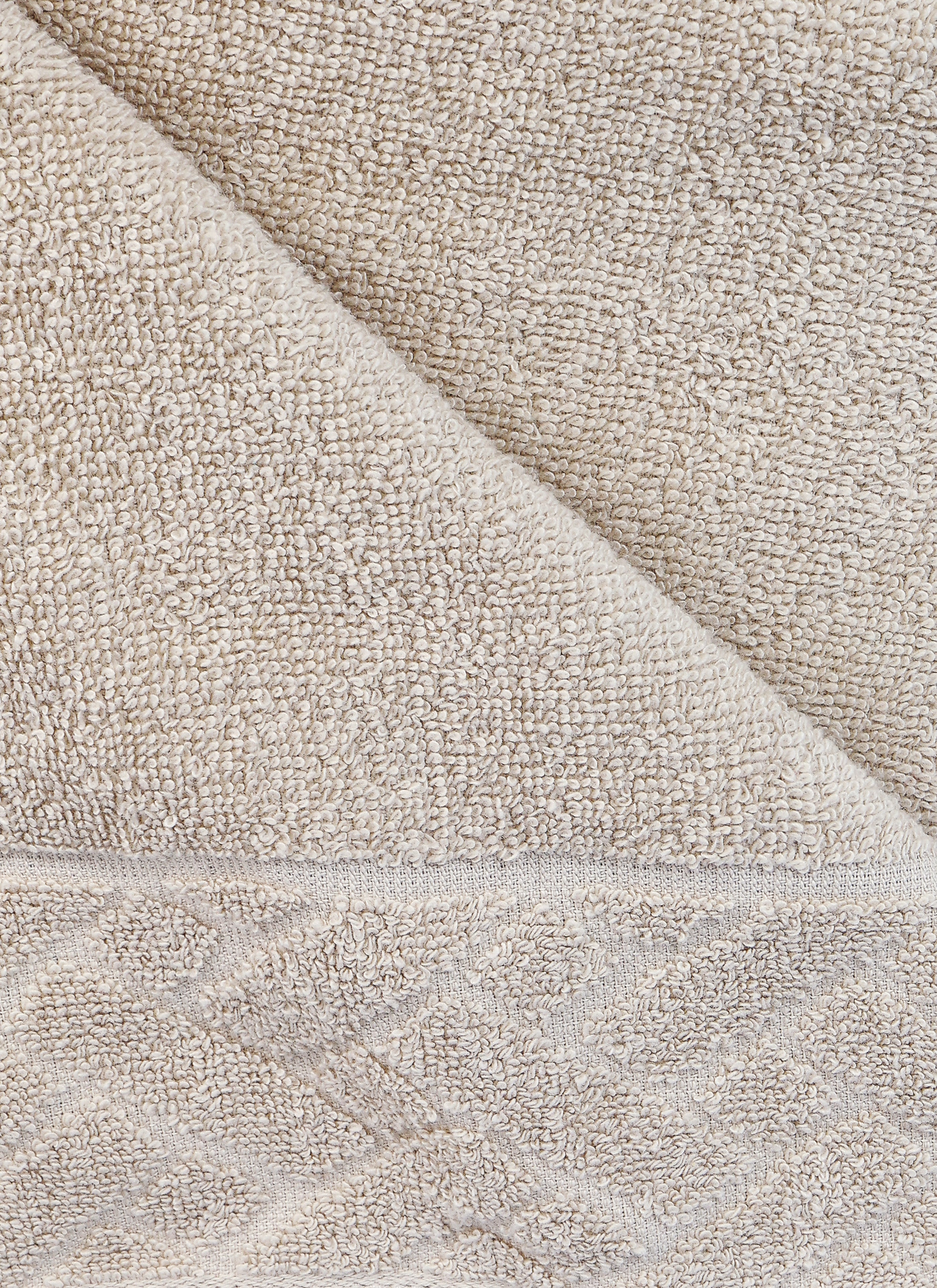 Light Beige ring-spun cotton hand towels, pack of 1, 20x39 inches – additional view