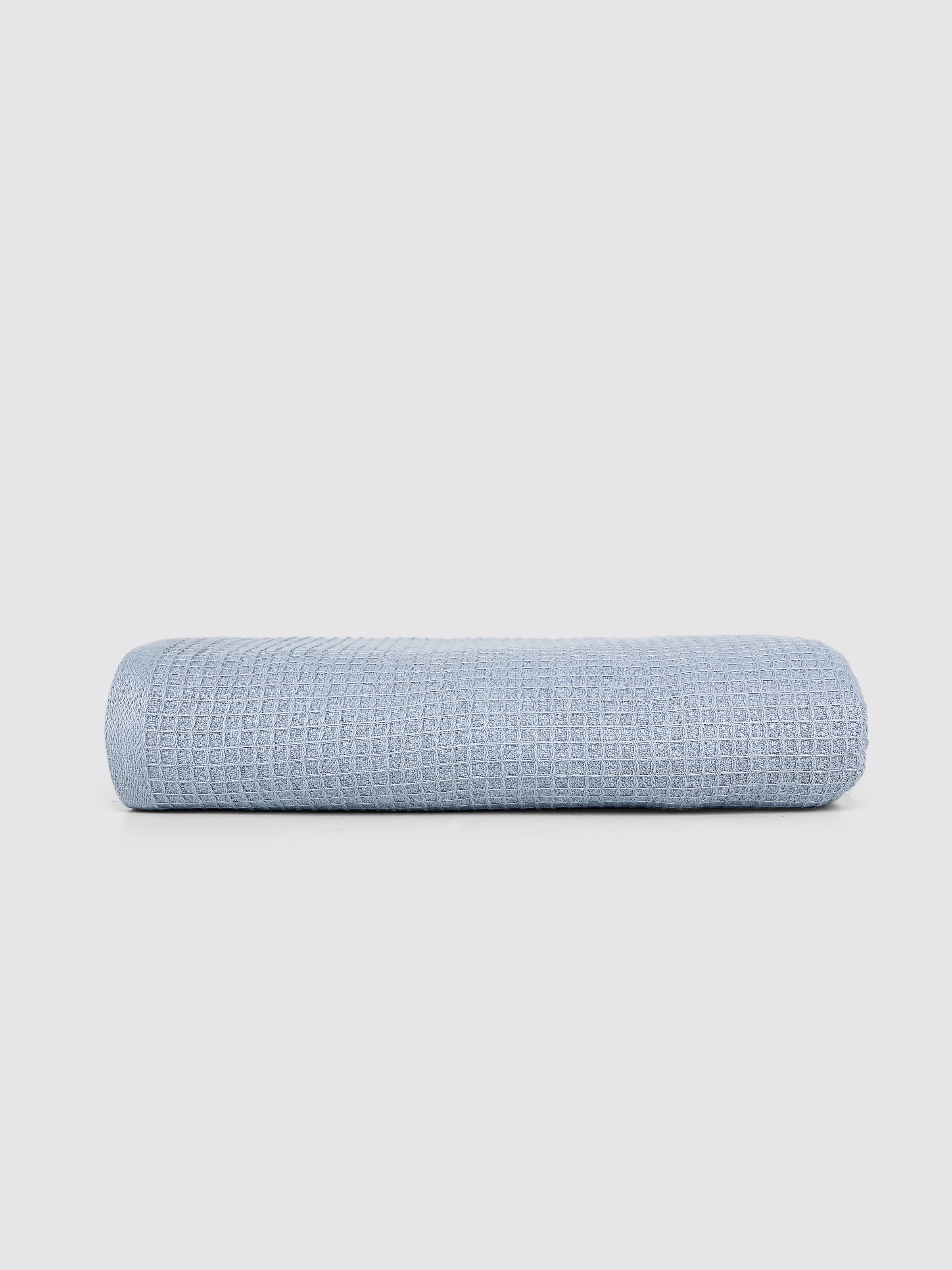 Light Blue ring-spun cotton hand towels, pack of 1, 20x39 inches – main product view