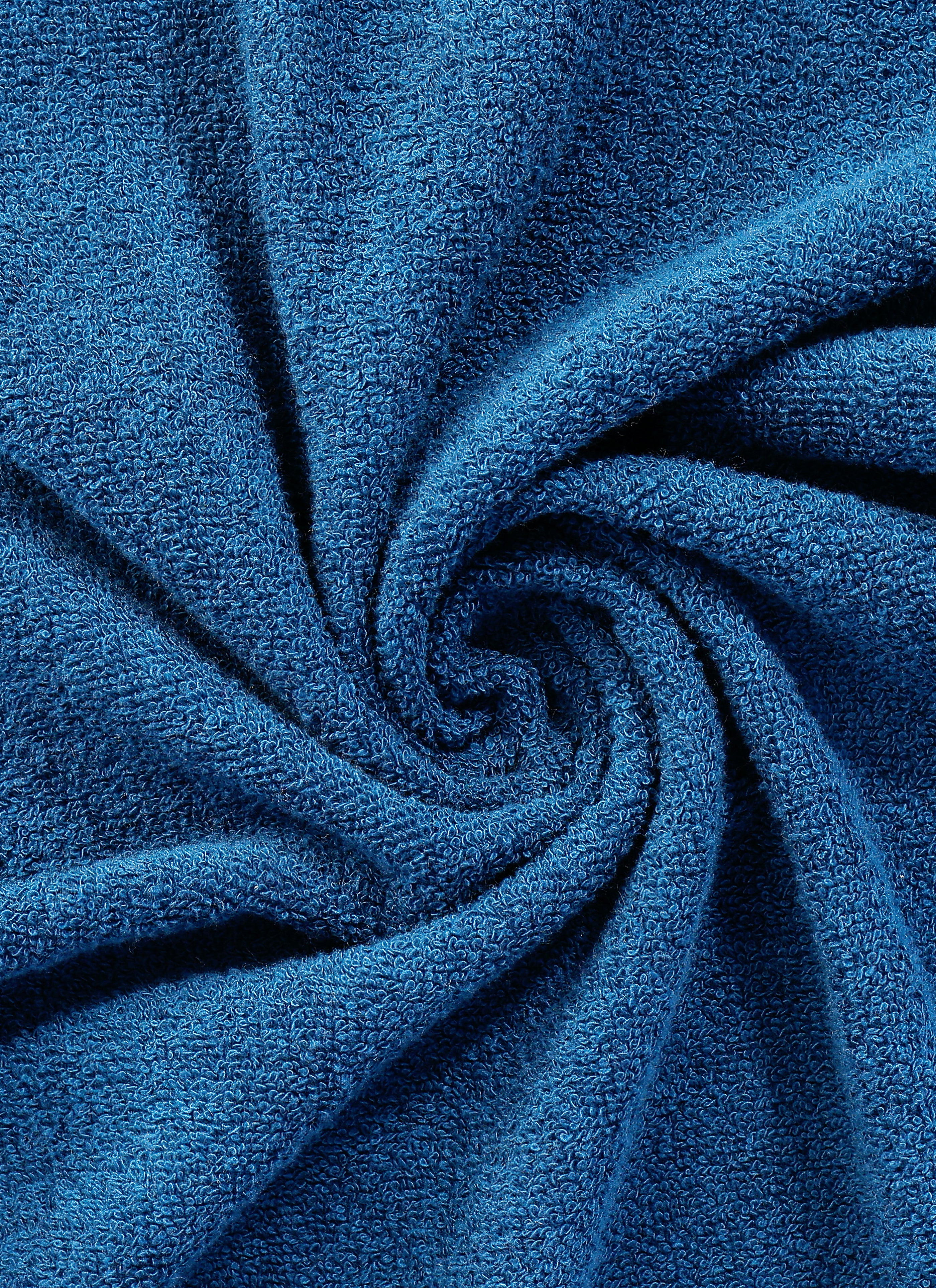 Midnight Blue ring-spun cotton hand towels, pack of 1, 20x39 inches – additional view