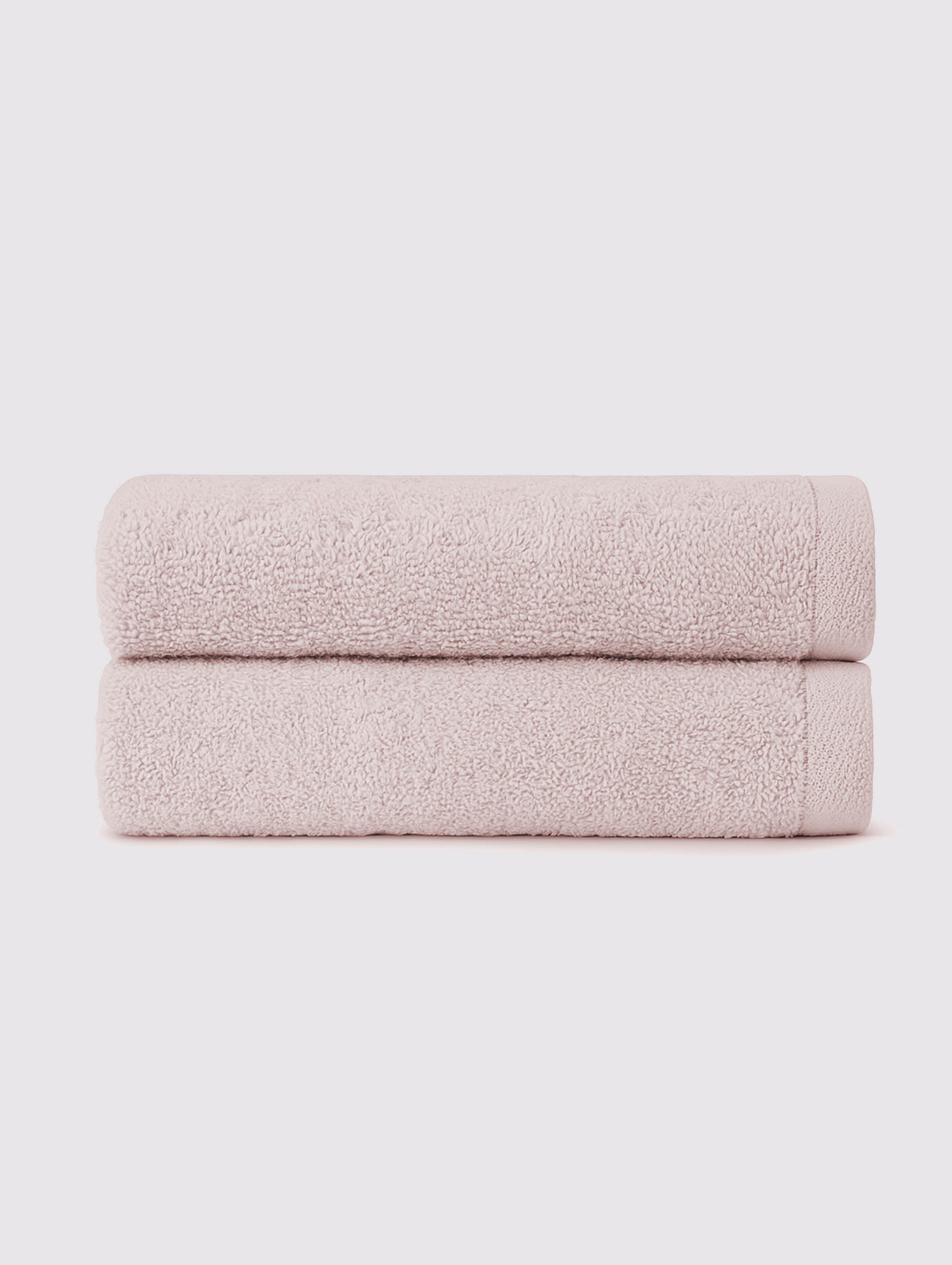 Peach ring-spun cotton hand towels, pack of 2, 20x28 inches – main product view