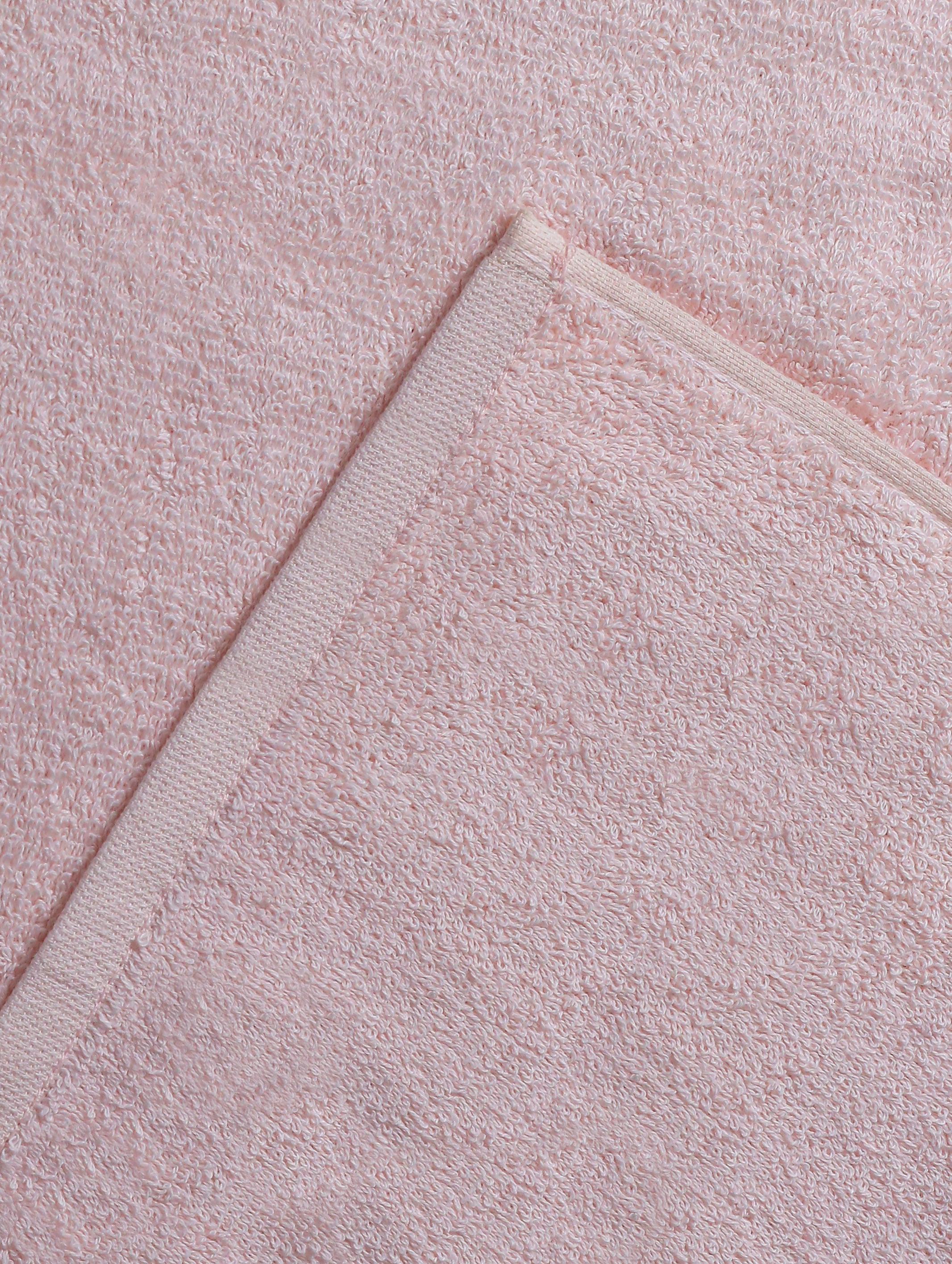 Pink ring-spun cotton hand towels, 20x28 inches – product detail view