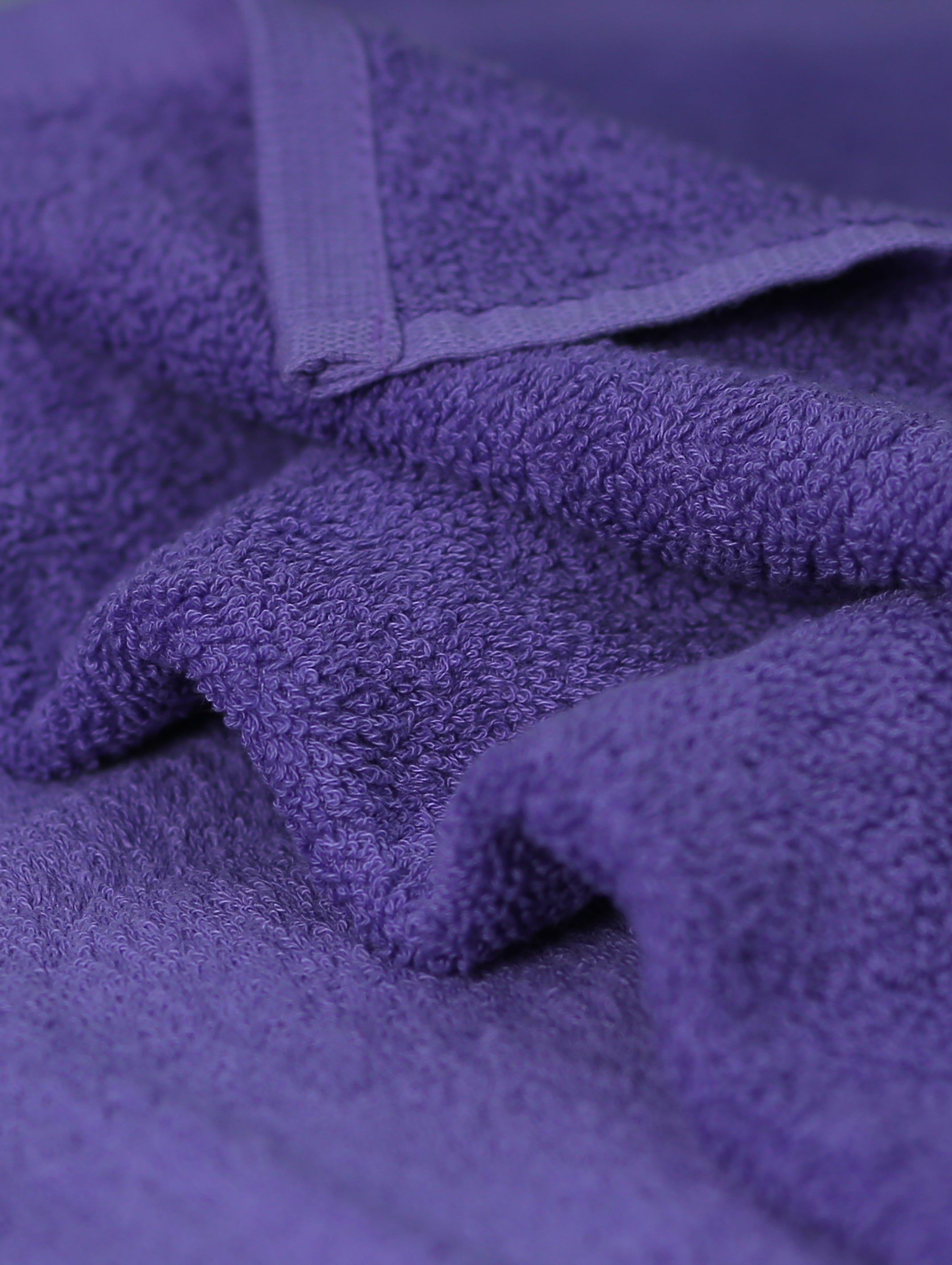 Purple ring-spun cotton hand towels, 20x28 inches – additional view