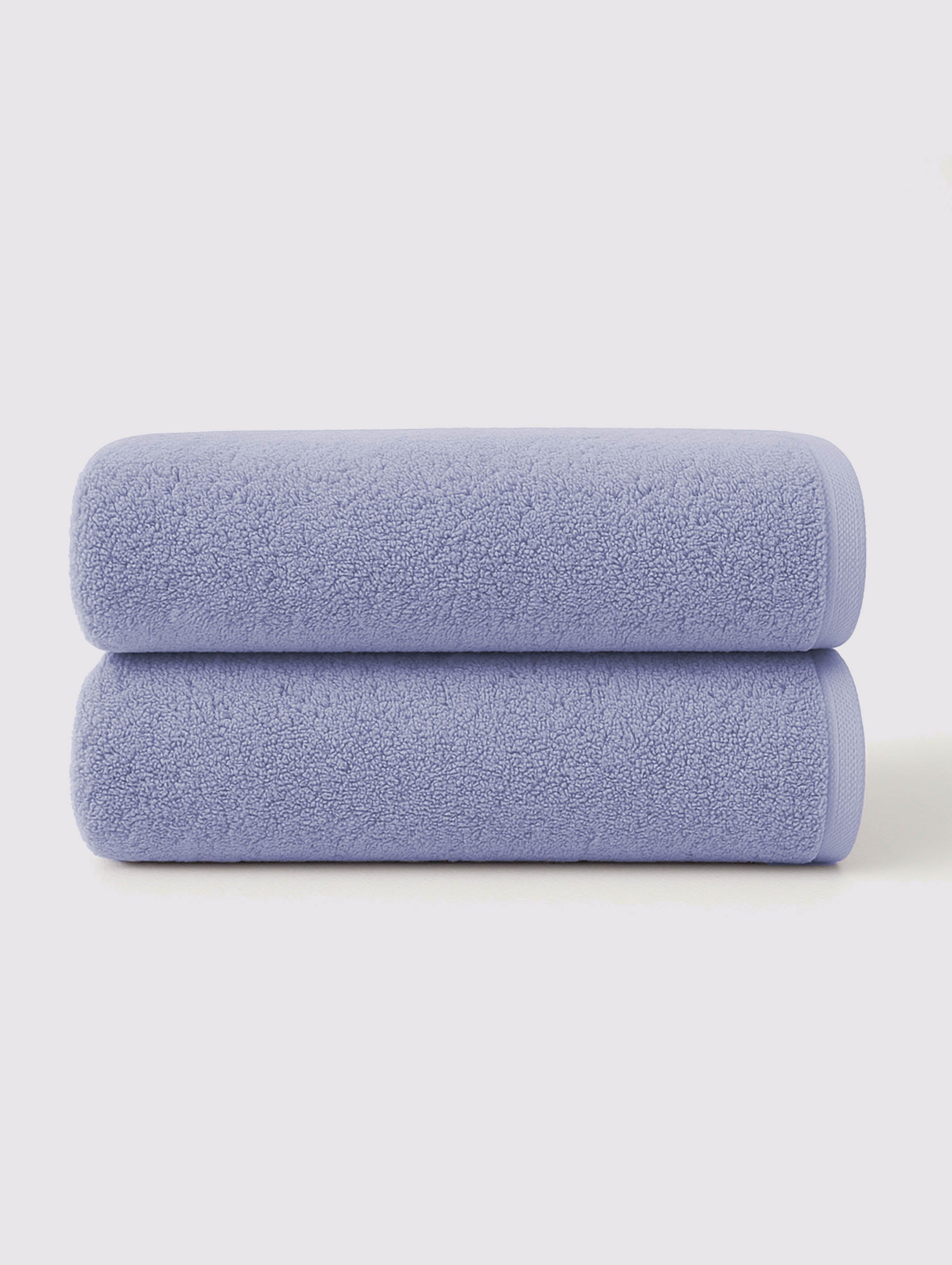 Purple Heather ring-spun cotton hand towels, pack of 2, 20x28 inches – main product view