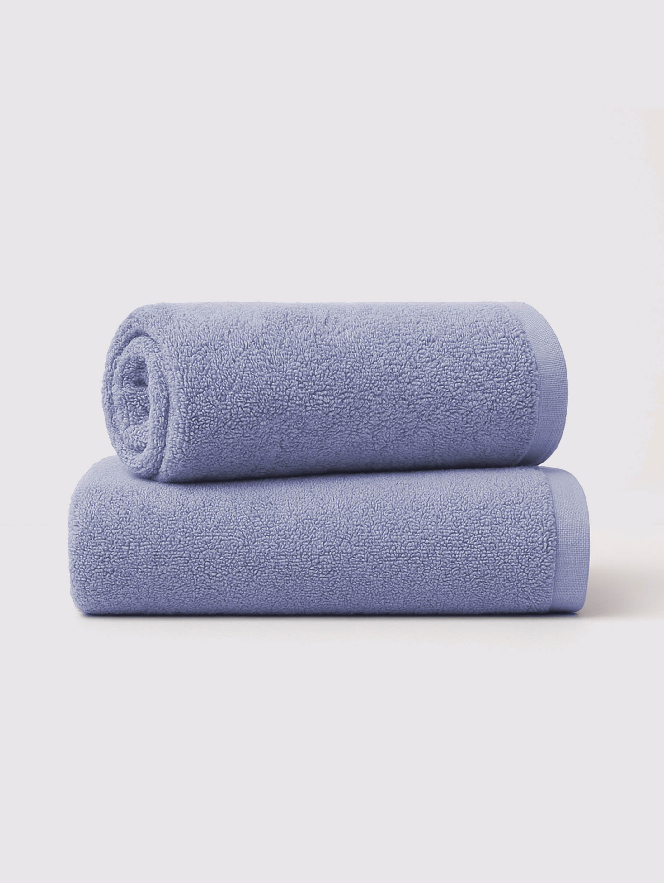 Purple Heather ring-spun cotton hand towels, pack of 2, 20x28 inches – additional view