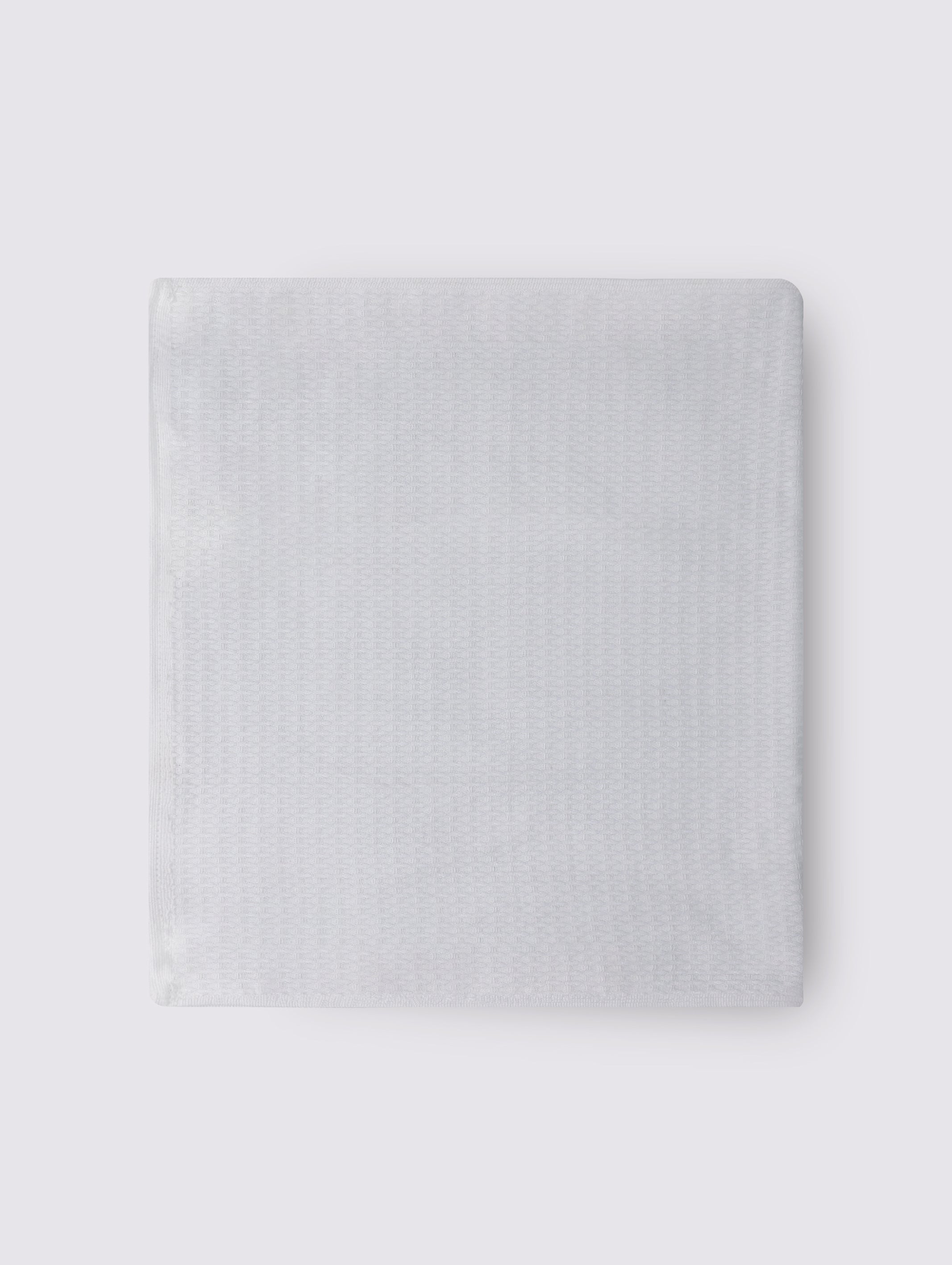 White ring-spun cotton hand towels, pack of 1, 17x31 inches – additional view