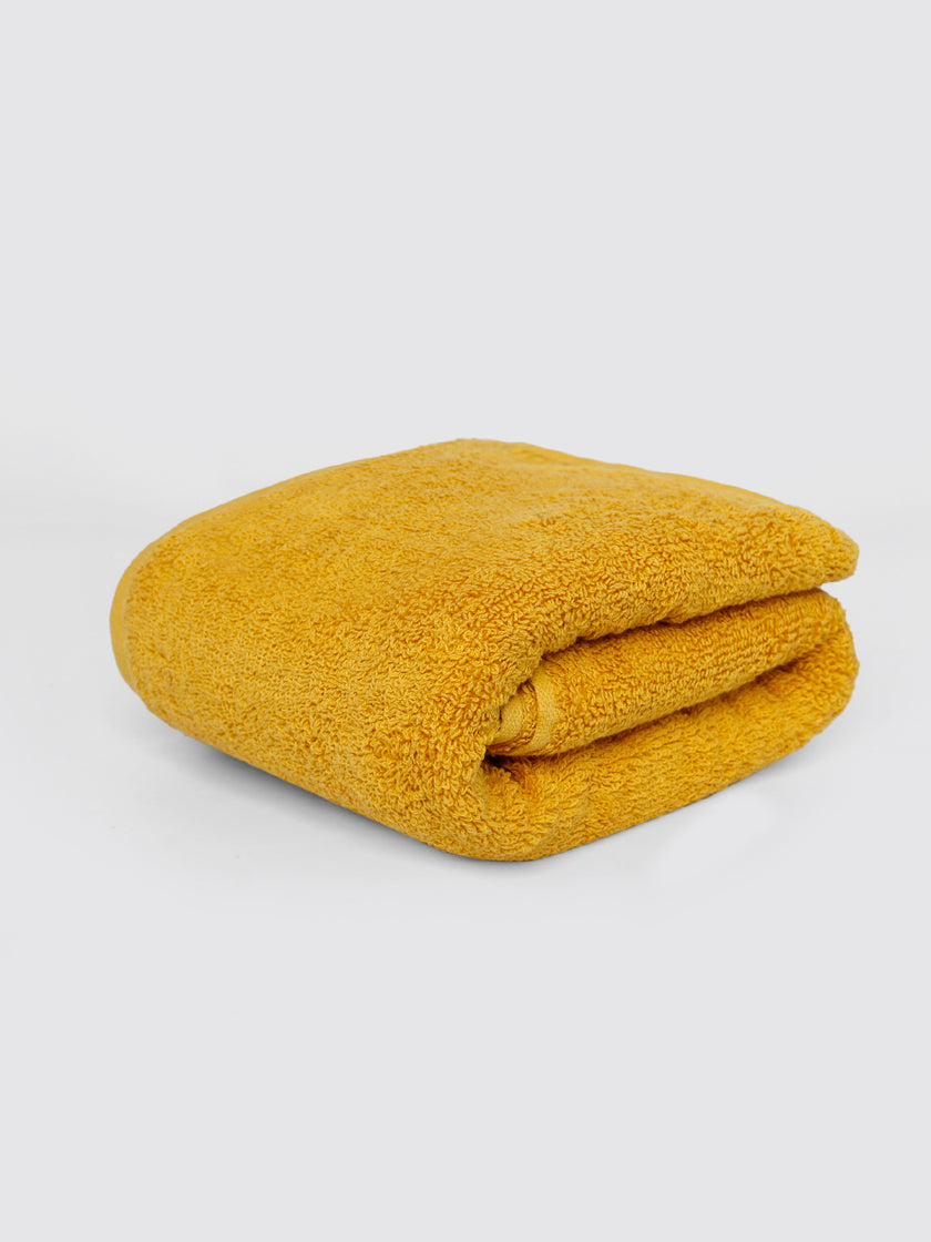 Yolk Yellow ring-spun cotton hand towels, pack of 1, 20x28 inches – additional view