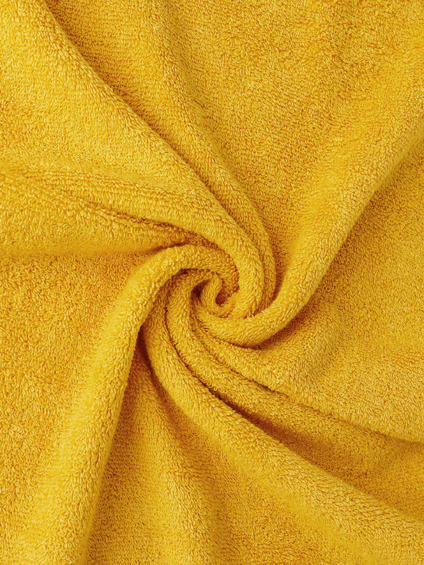 Yolk Yellow ring-spun cotton hand towels, pack of 1, 20x28 inches – product detail view