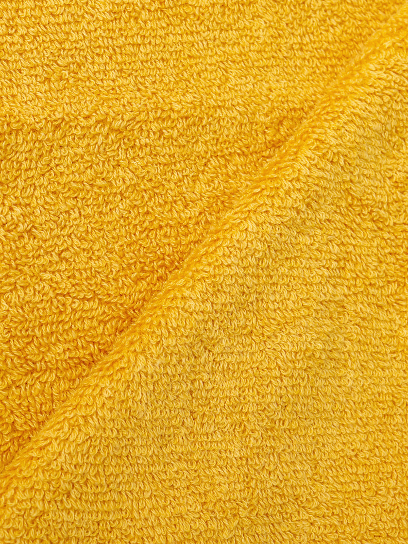 Yolk Yellow ring-spun cotton hand towels, pack of 2, 20x28 inches – product detail view