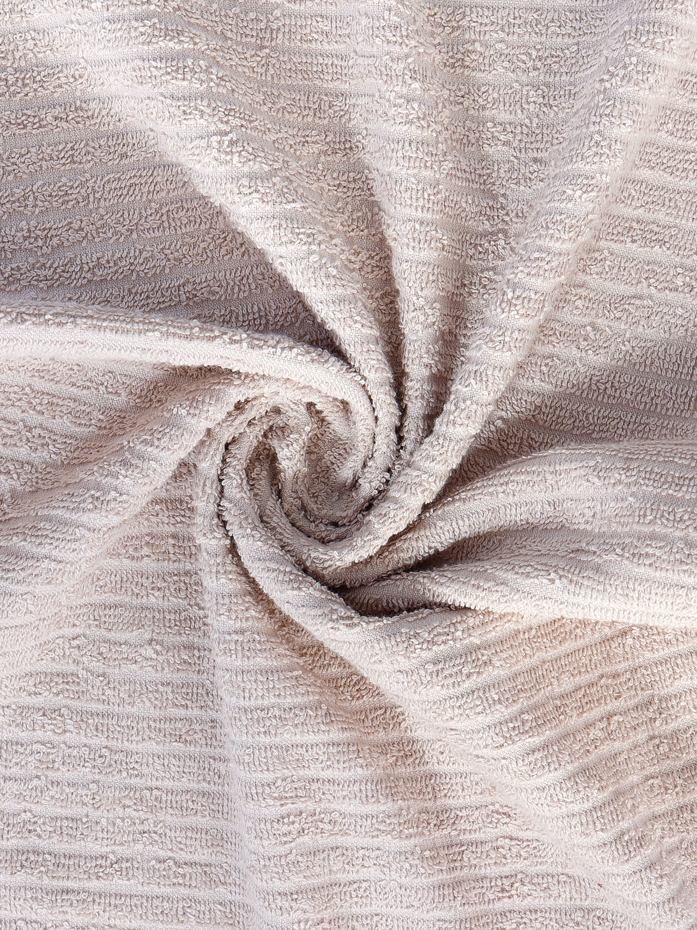Beige ring-spun cotton kitchen towels and tea towels, pack of 2, 17x26 inches – product detail view
