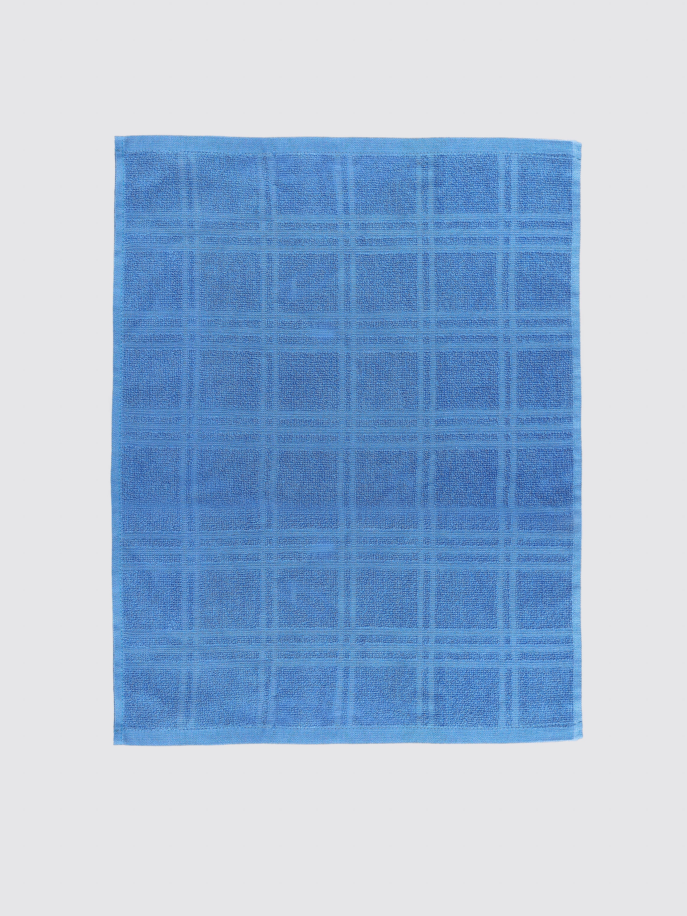 Blue ring-spun cotton kitchen towels and tea towels, 16x28 inches – main product view