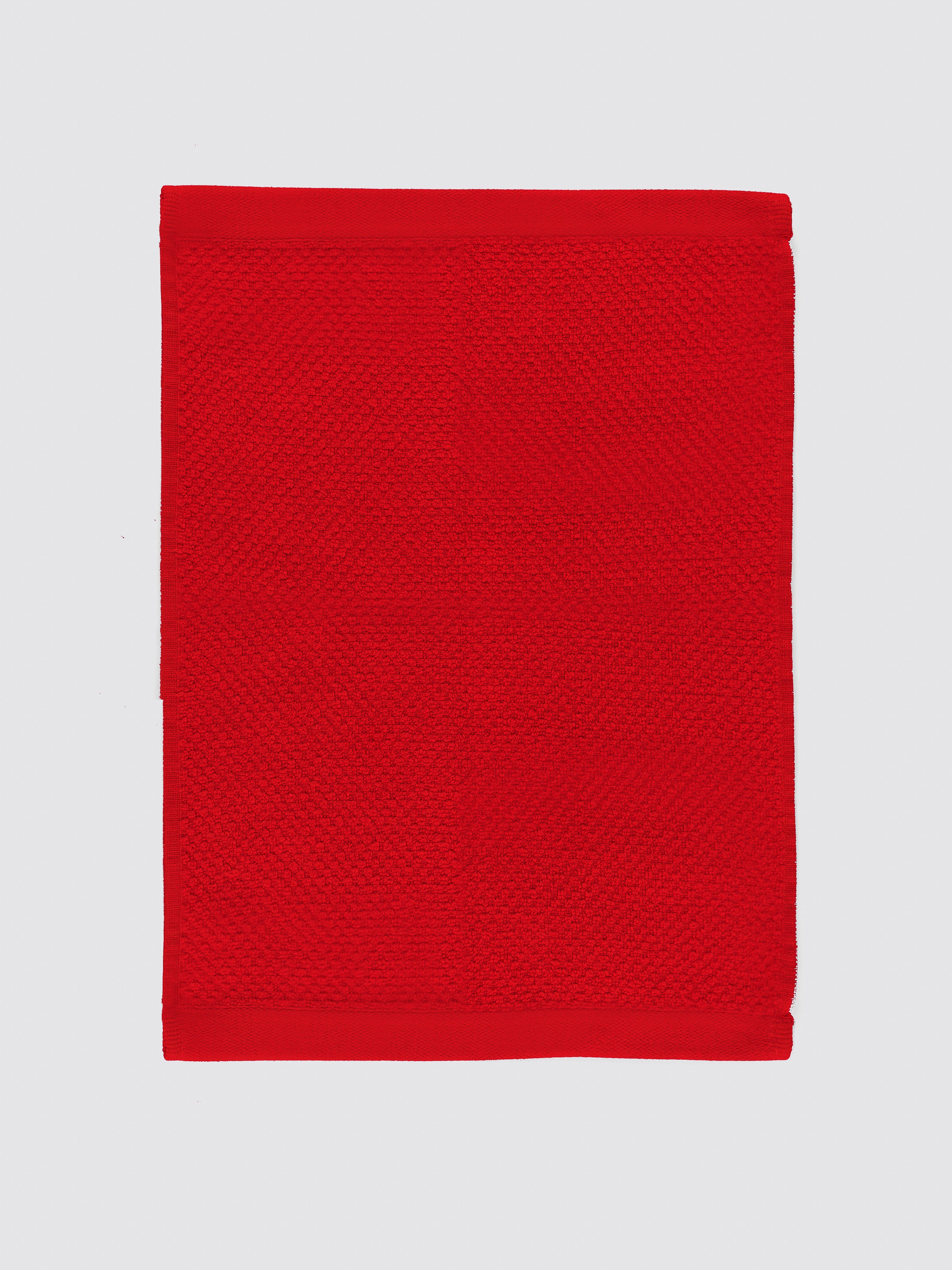 Red ring-spun cotton kitchen towels and tea towels, pack of 2, 17x26 inches – additional view