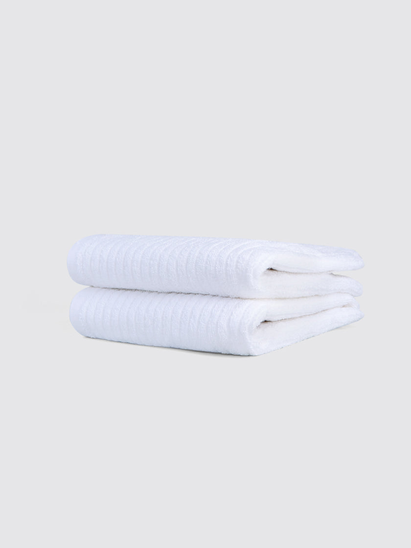 White ring-spun cotton kitchen towels and tea towels, pack of 2, 17x26 inches – additional view