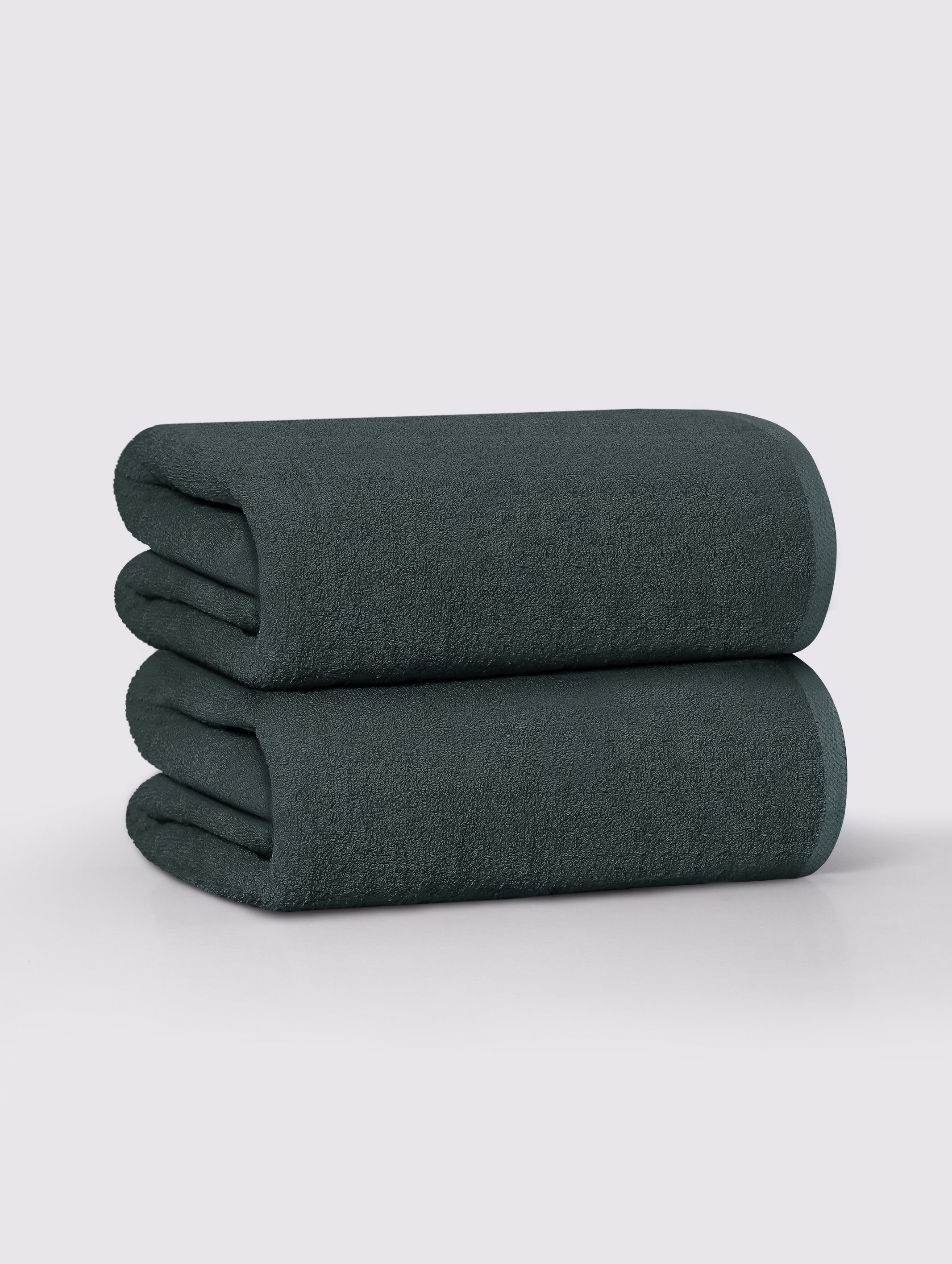 Charcoal ring-spun cotton oversized bath sheet towel, pack of 2, 36x71 inches – additional view