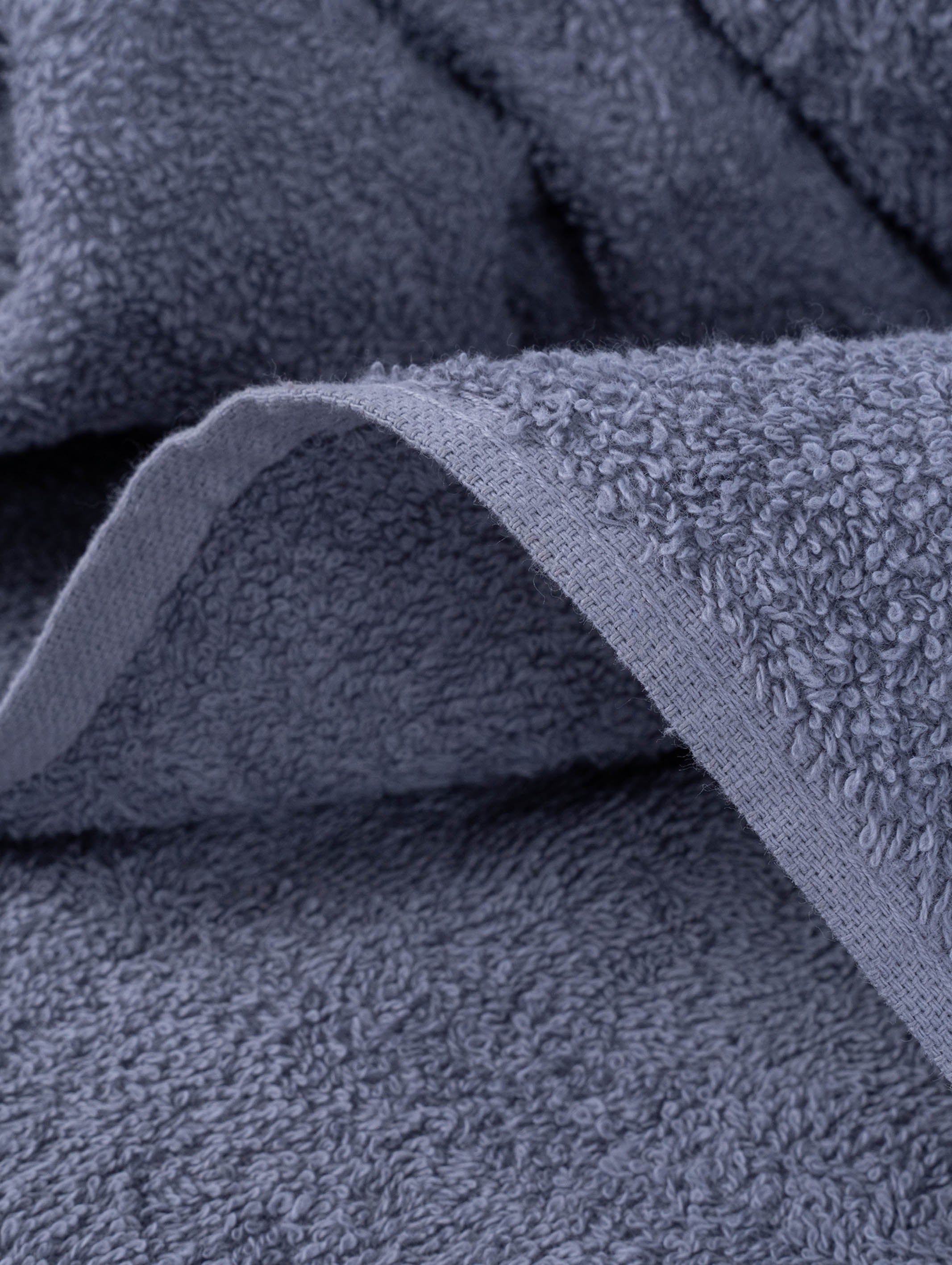Grey ring-spun cotton oversized bath sheet towel, 31x63 inches – main product view