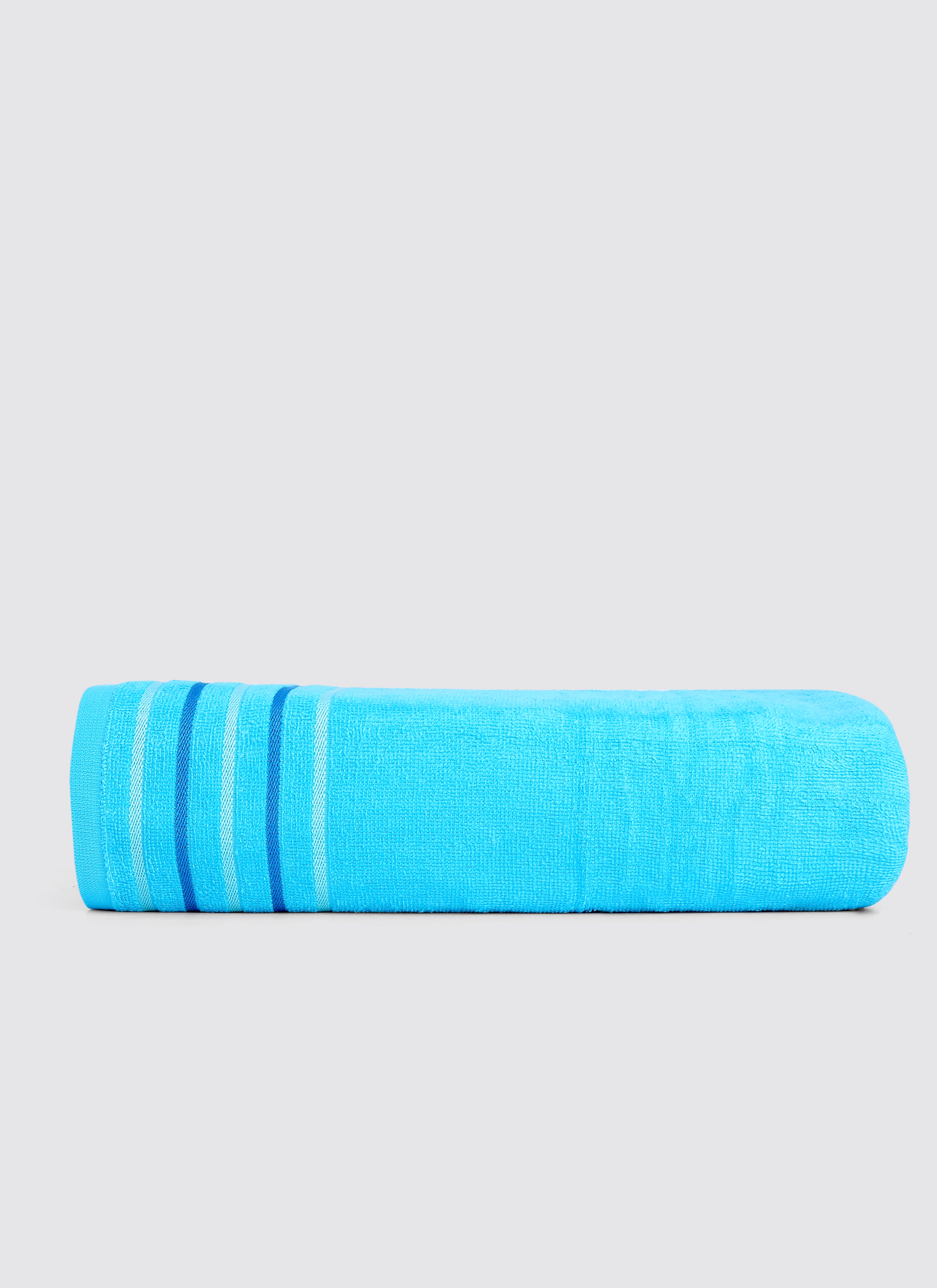 Sky Blue ring-spun cotton oversized bath sheet towel, pack of 1, 28x60 inches – main product view