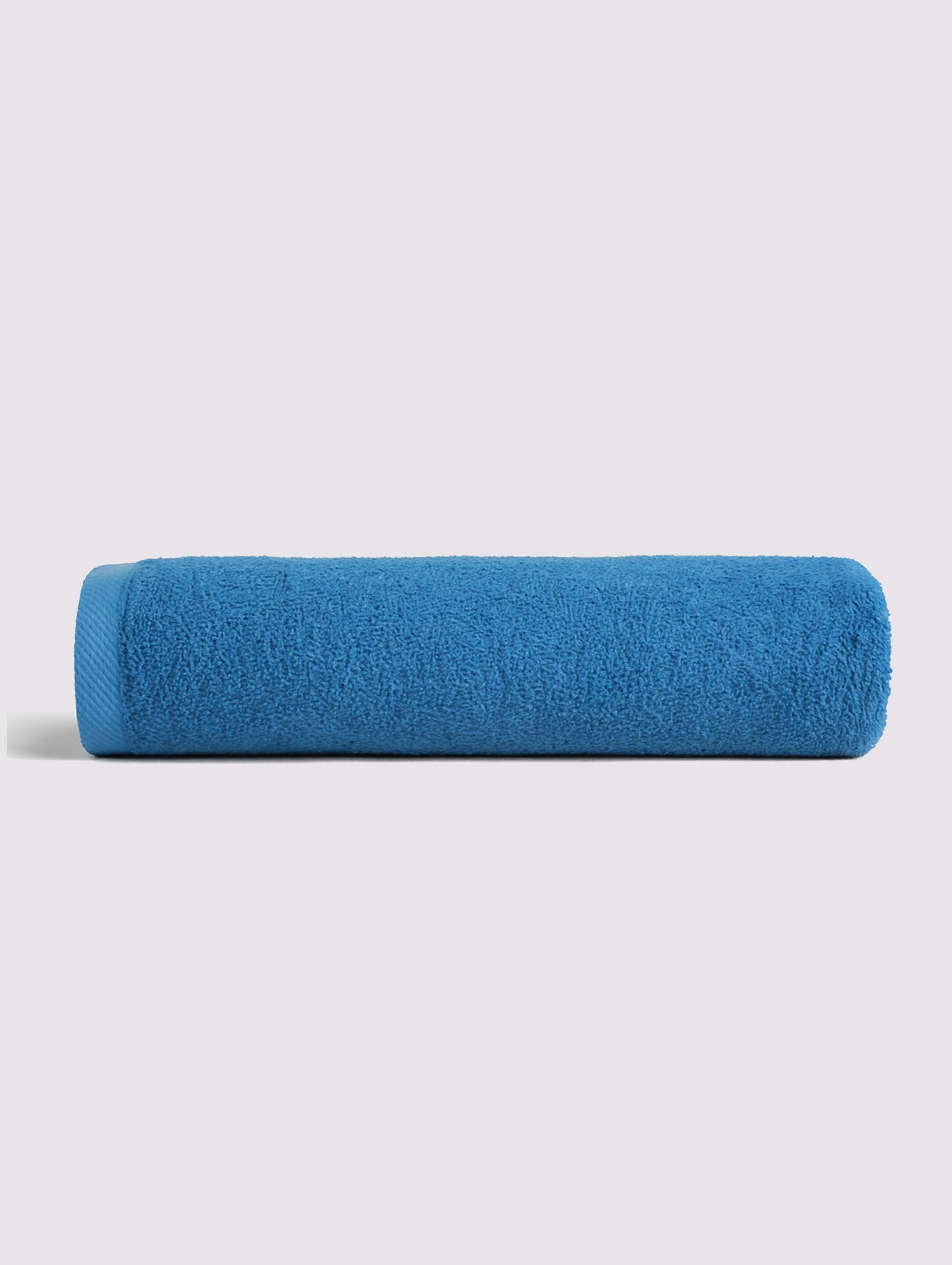 Teal Blue ring-spun cotton oversized bath sheet towel, pack of 1, 32x63 inches – main product view