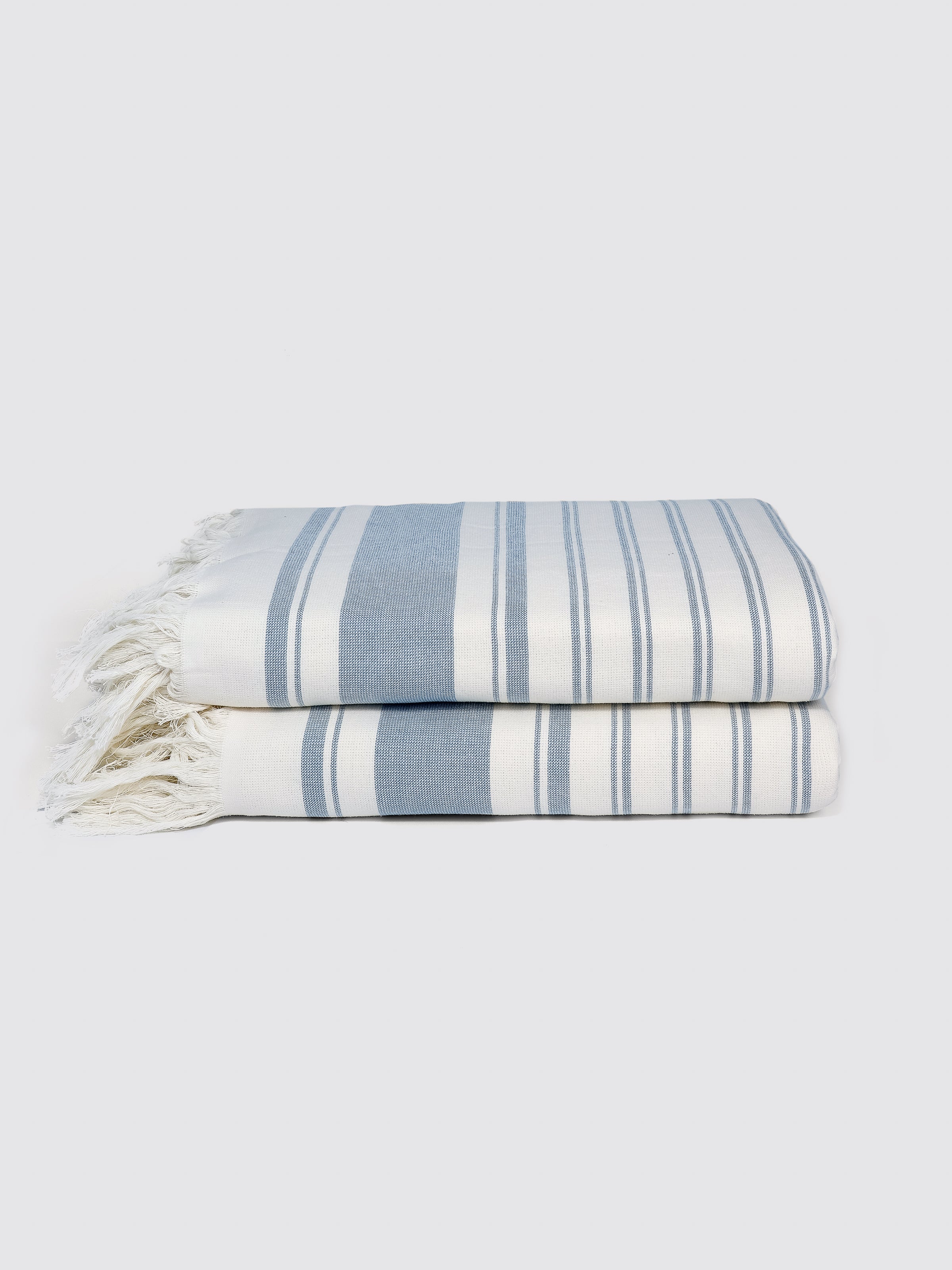 Off White ring-spun cotton peshtemal bath sheet, pack of 2, 32x60 inches – main product view