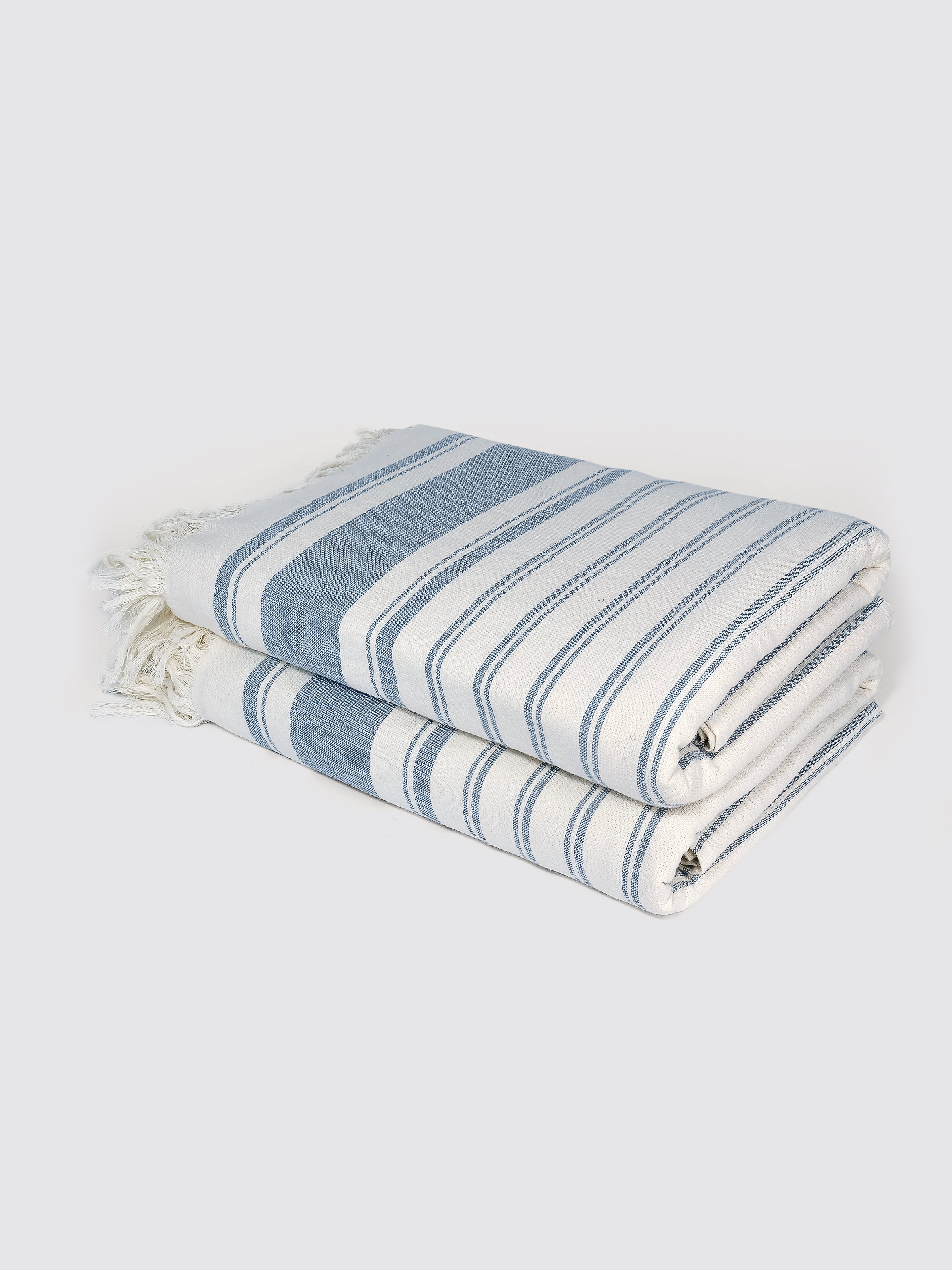 Off White ring-spun cotton peshtemal bath sheet, pack of 2, 32x60 inches – product detail view