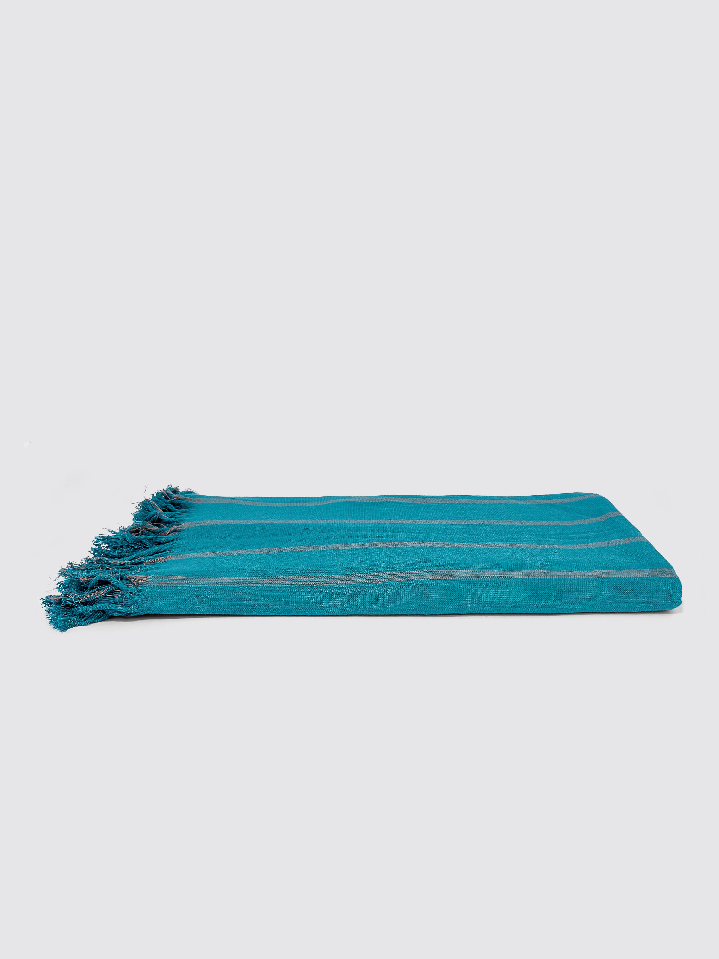 Teal ring-spun cotton peshtemal bath sheet, pack of 1, 31x79 inches – main product view