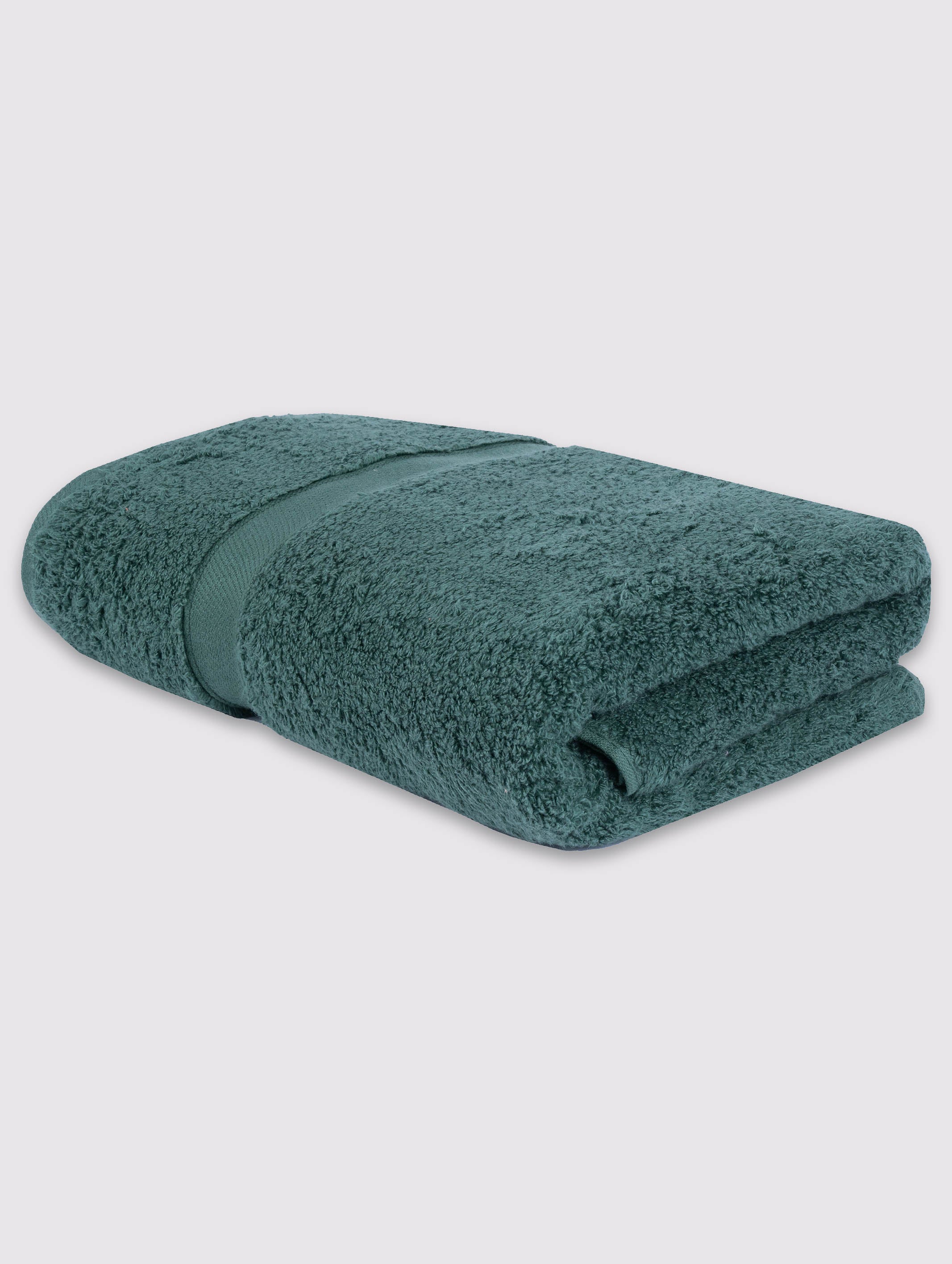 Green zero-twist cotton bath towel, pack of 1, 28x52 inches – additional view