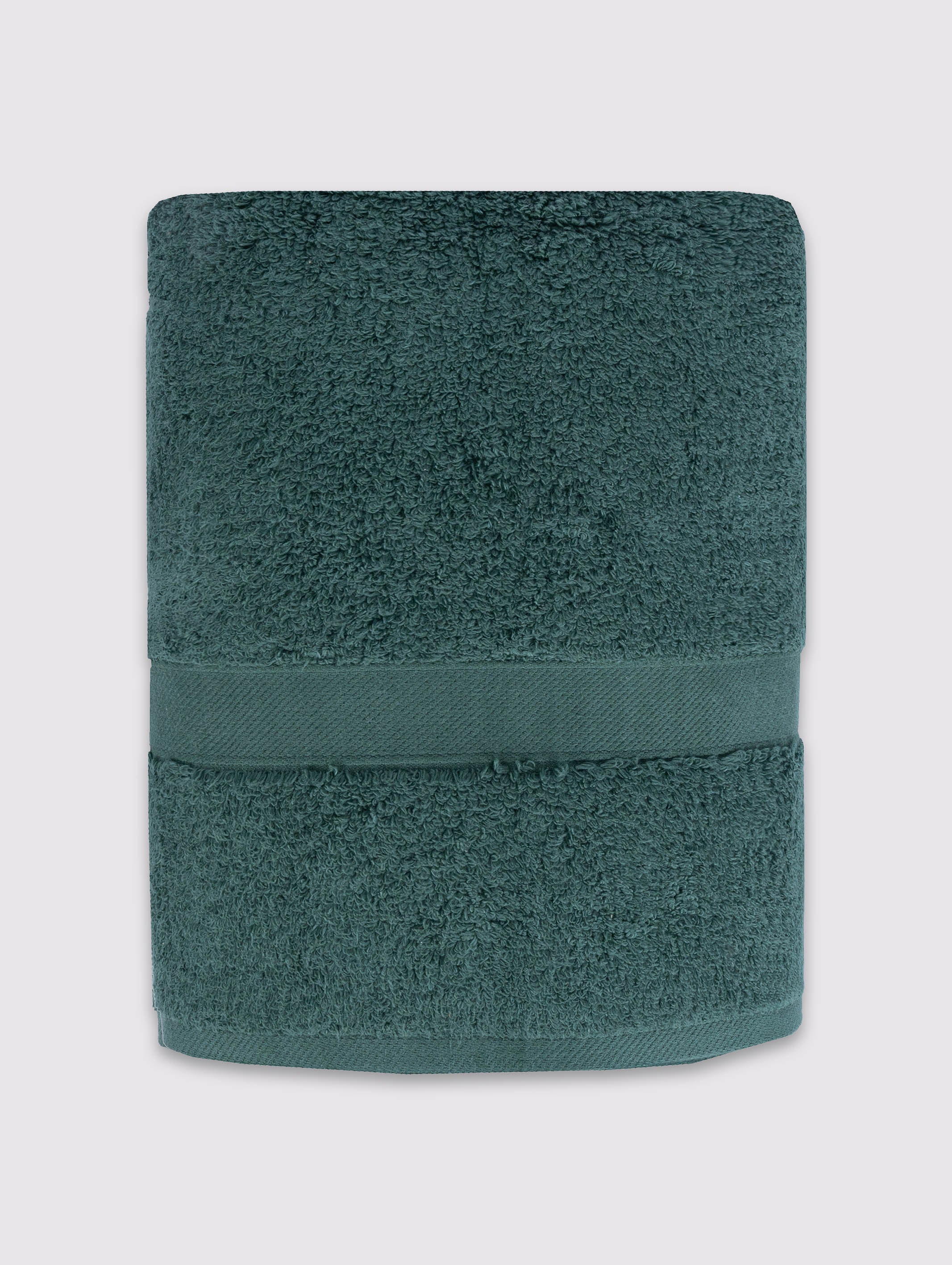 Green zero-twist cotton bath towel, pack of 2, 28x52 inches – alternate product view