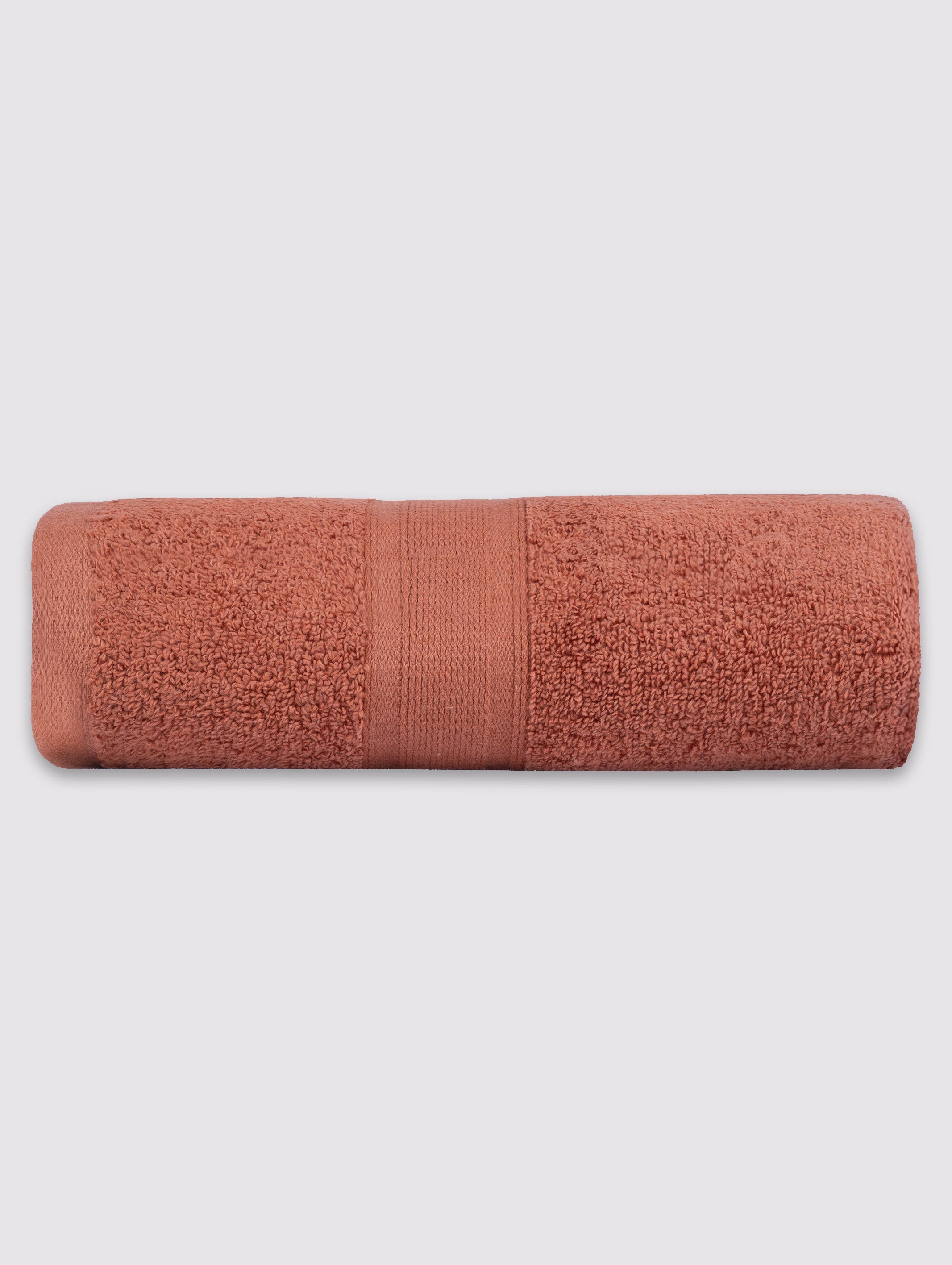 Rust zero-twist cotton bath towel, pack of 1, 28x52 inches – main product view