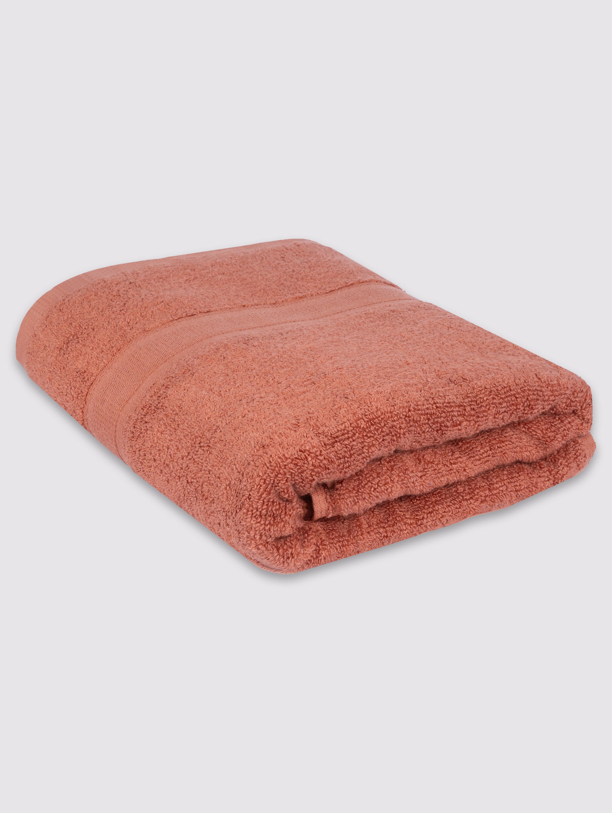 Rust zero-twist cotton bath towel, pack of 1, 28x52 inches – additional view