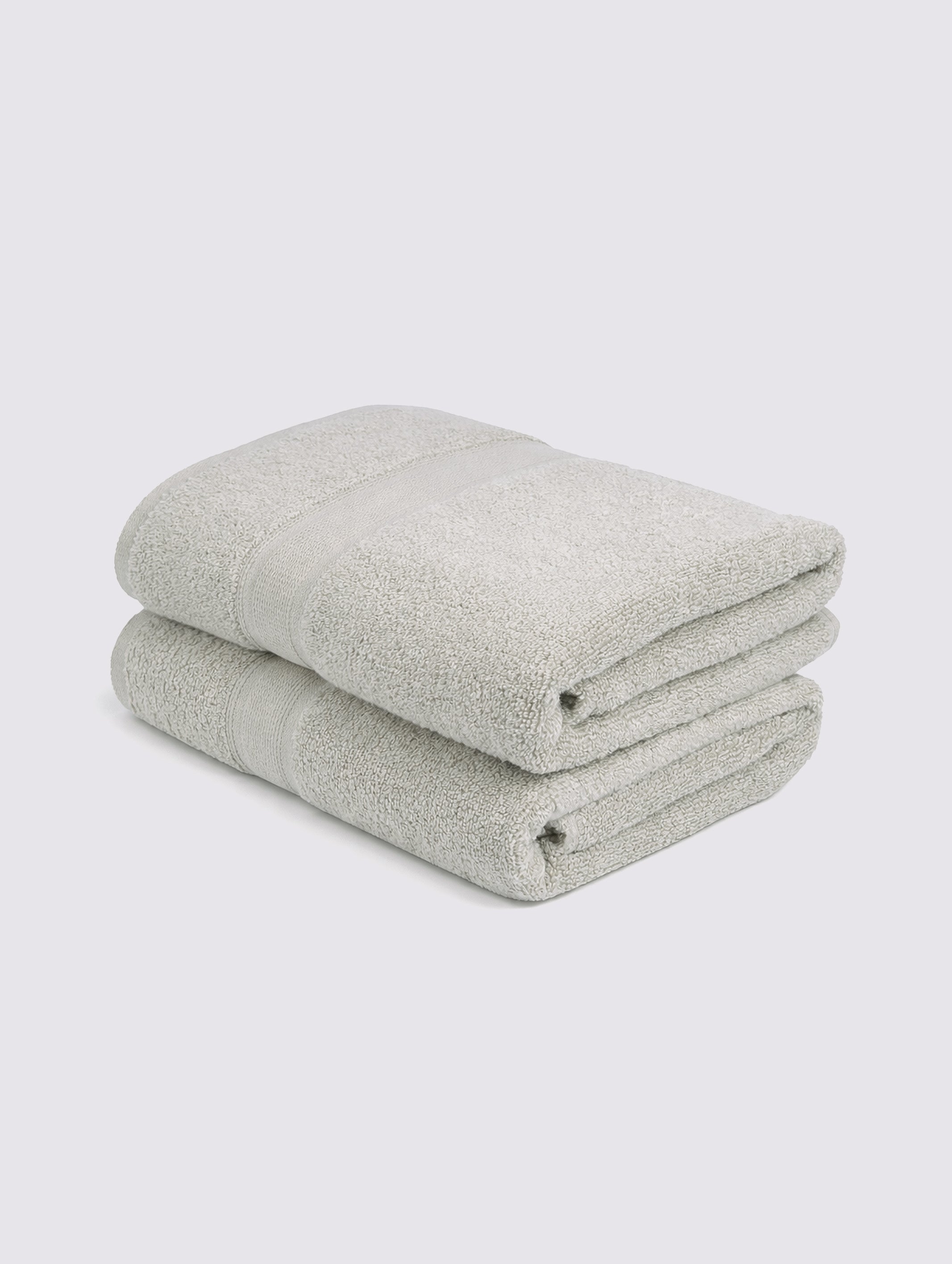 Sage zero-twist cotton bath towel, pack of 2, 28x52 inches – main product view