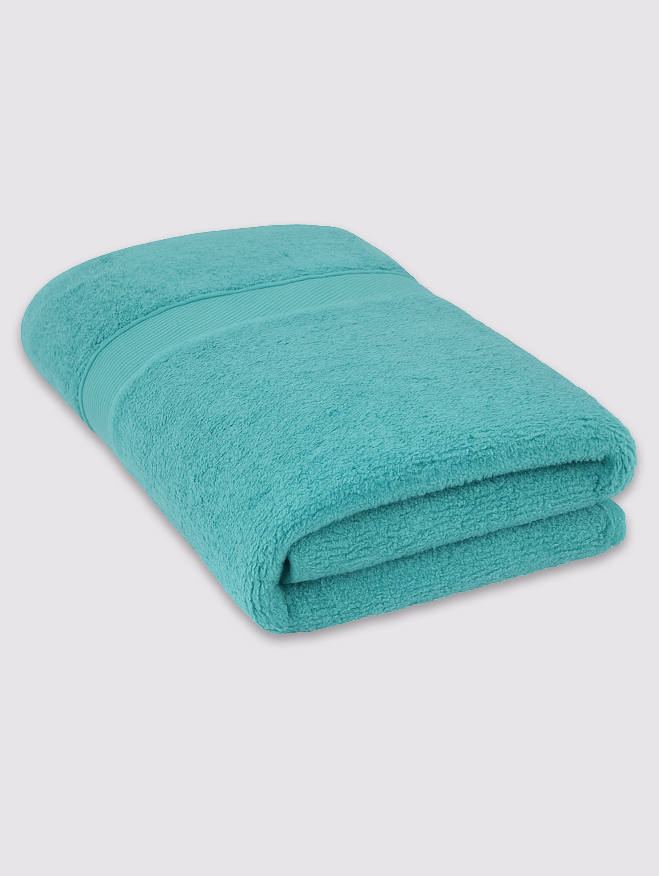 Sea Green zero-twist cotton bath towel, pack of 1, 28x52 inches – additional view