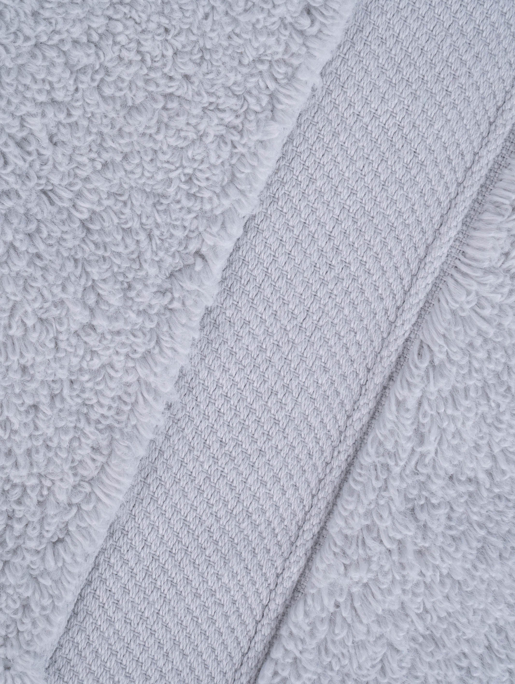 Smoke Grey zero-twist cotton bath towel, 28x52 inches – main product view