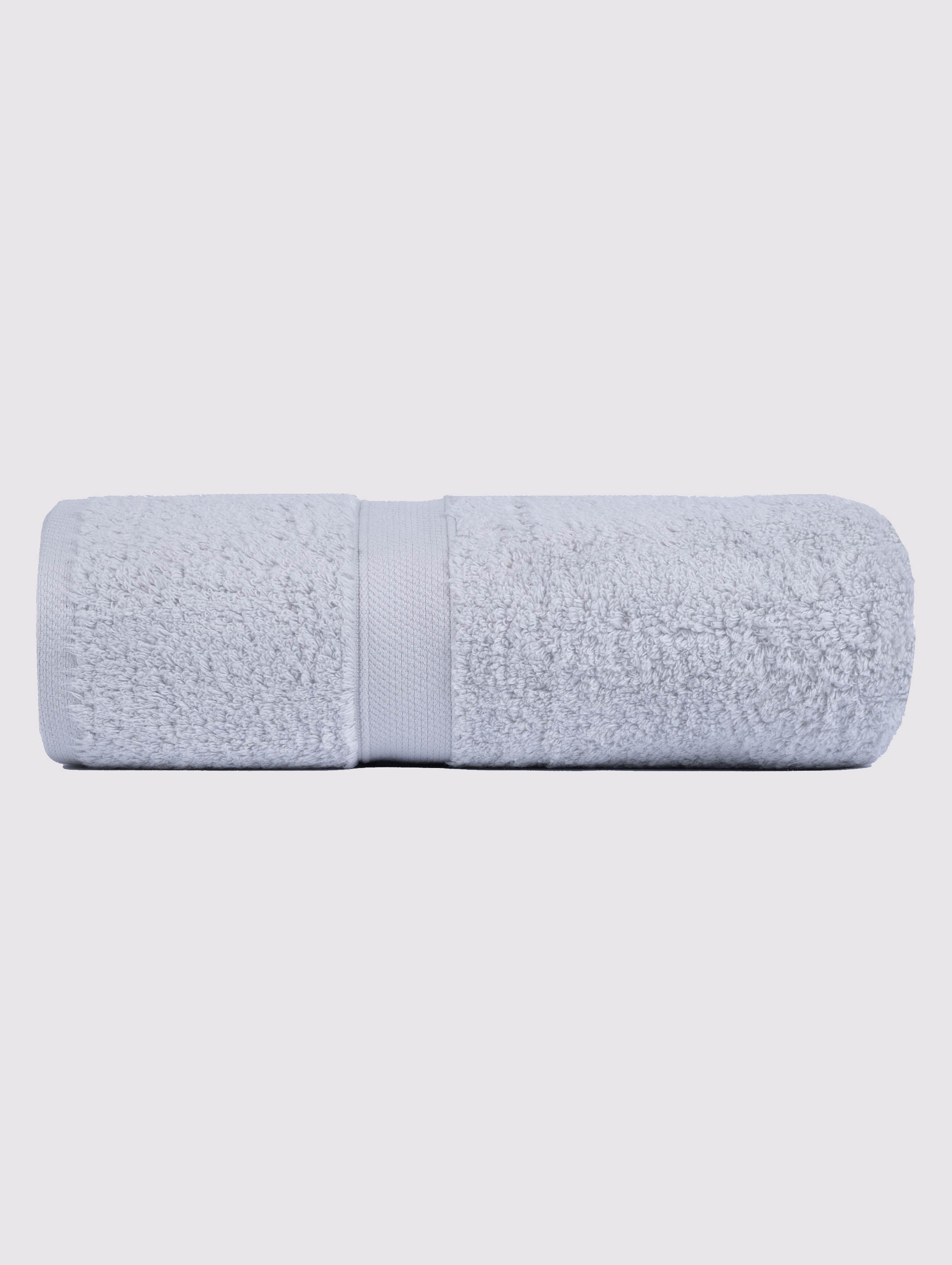 Smoke Grey zero-twist cotton bath towel, pack of 1, 28x52 inches – main product view