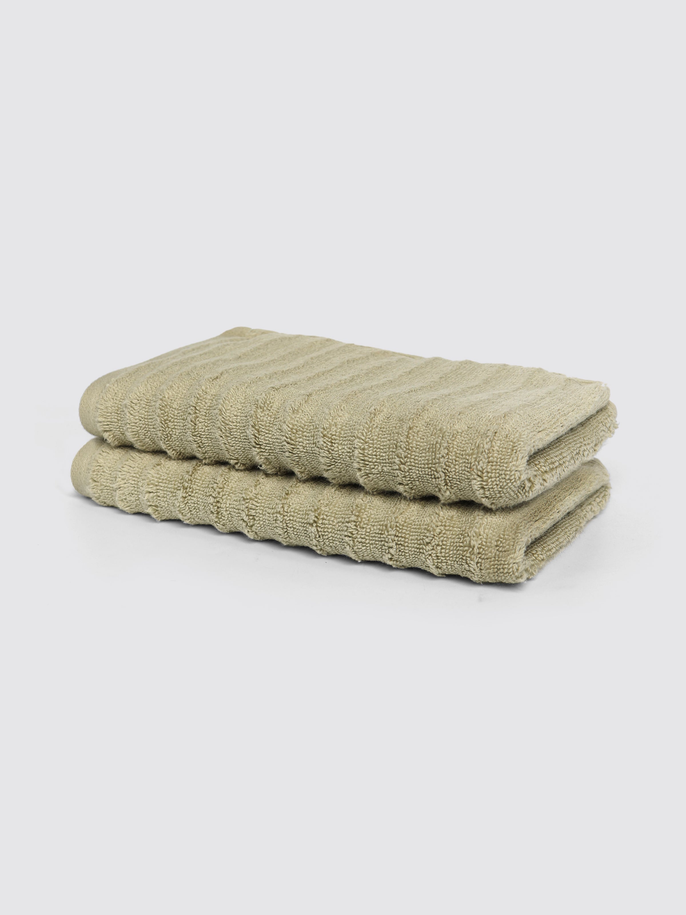 Sage zero-twist cotton guest towels, pack of 2, 12x21 inches – main product view