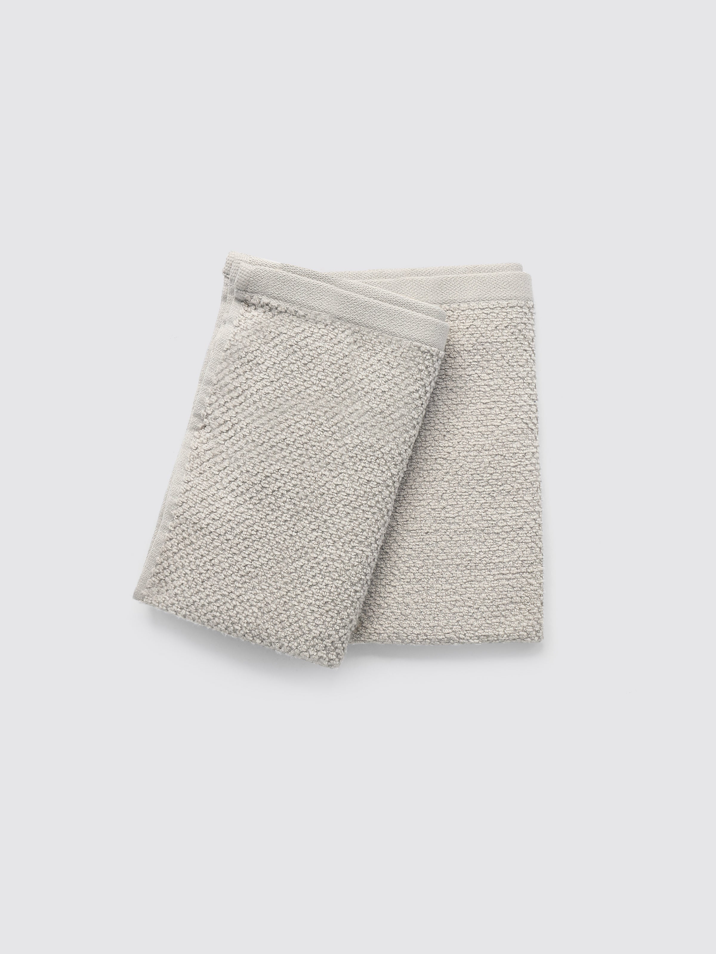 Cream zero-twist cotton hand towels, pack of 2, 12x20 inches – main product view