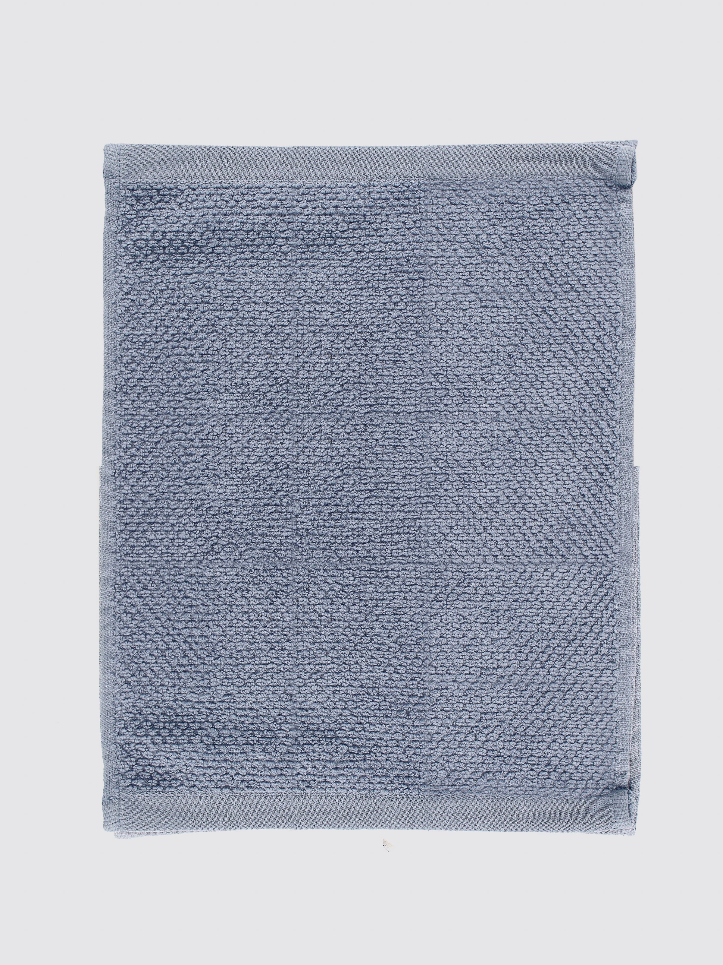 Grey zero-twist cotton hand towels, pack of 1, 12x20 inches – additional view