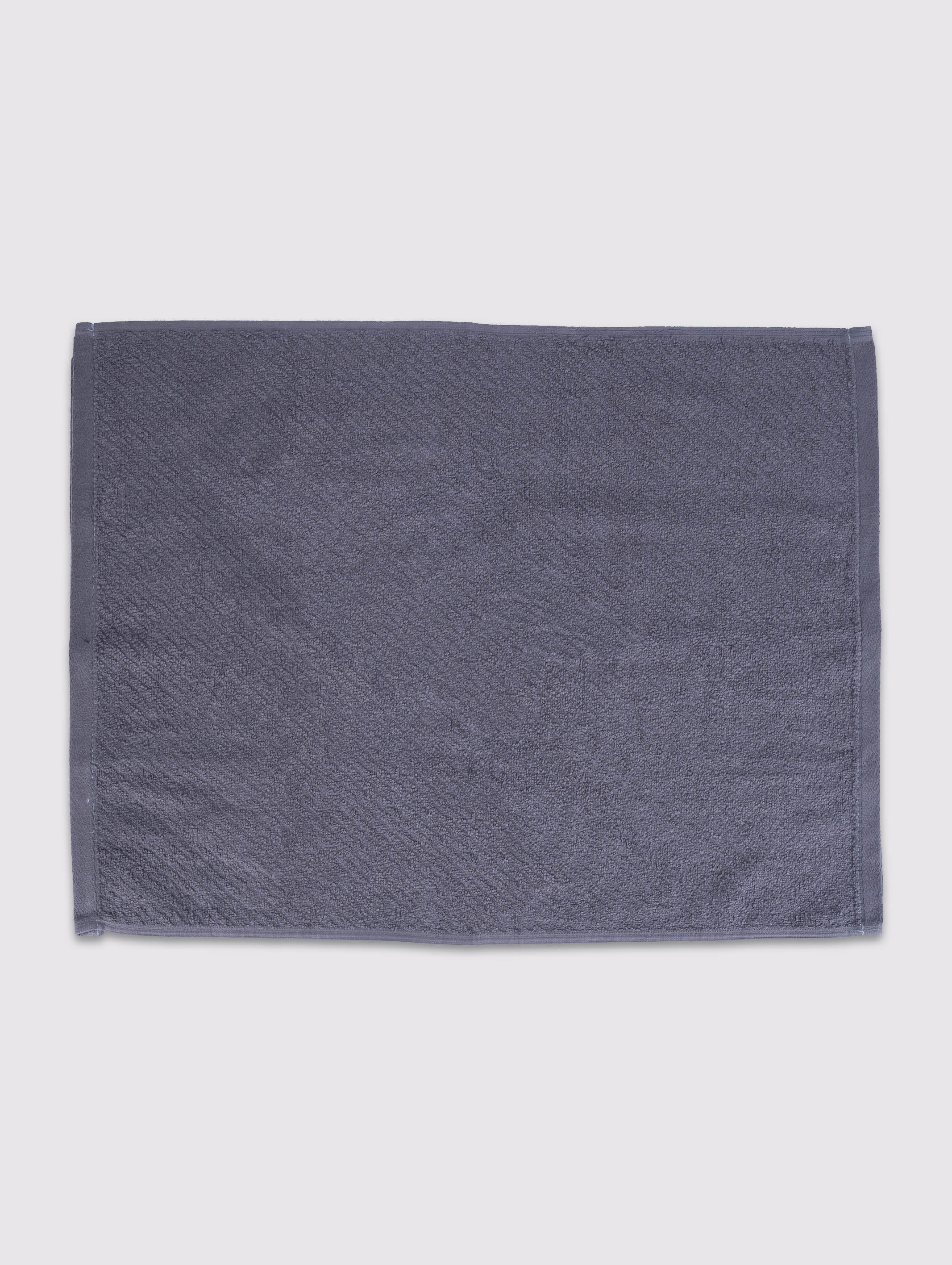 Grey zero-twist cotton hand towels, pack of 1, 16x26 inches – additional view