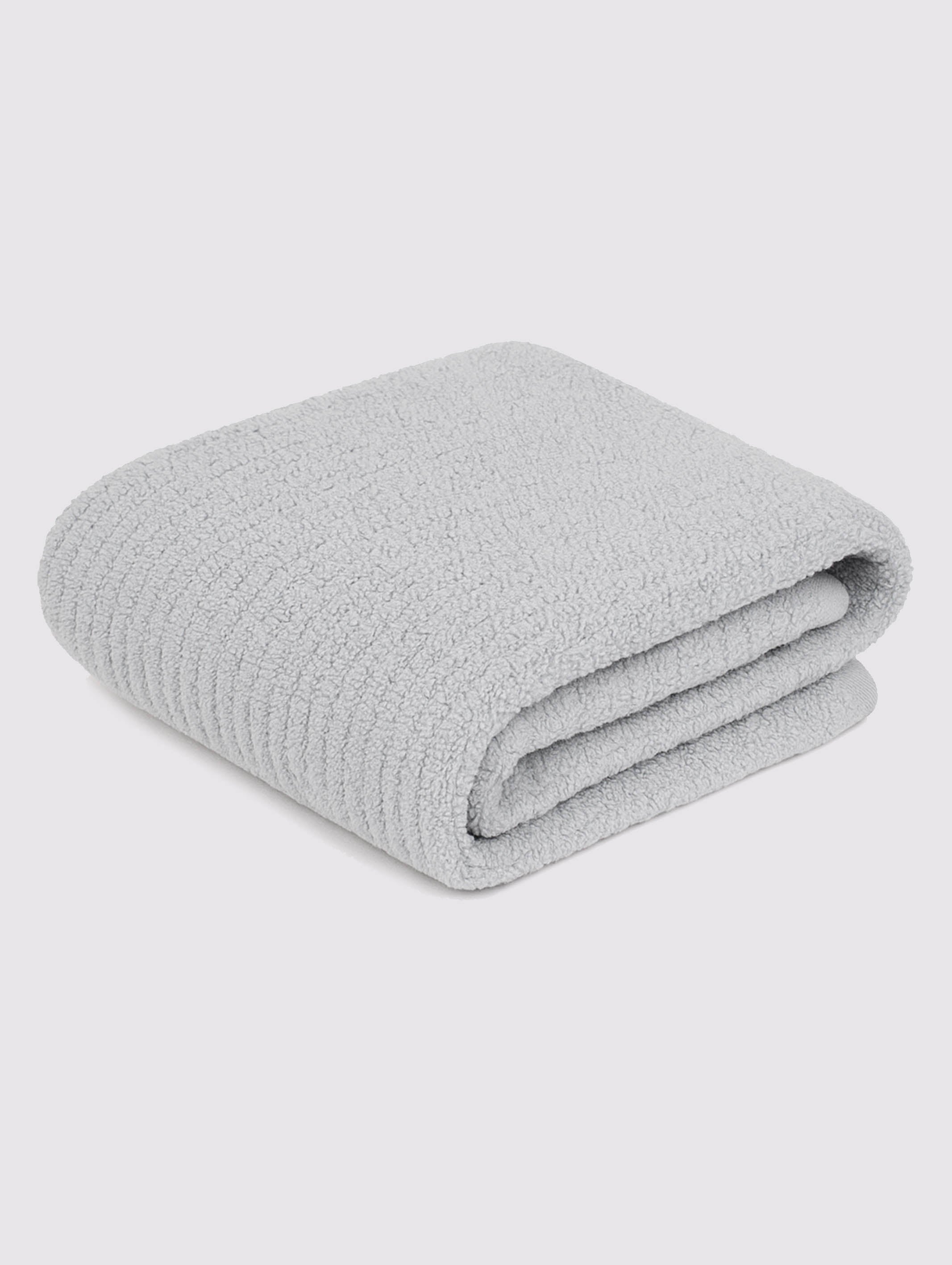 Light Grey zero-twist cotton hand towels, pack of 1, 16x26 inches – additional view