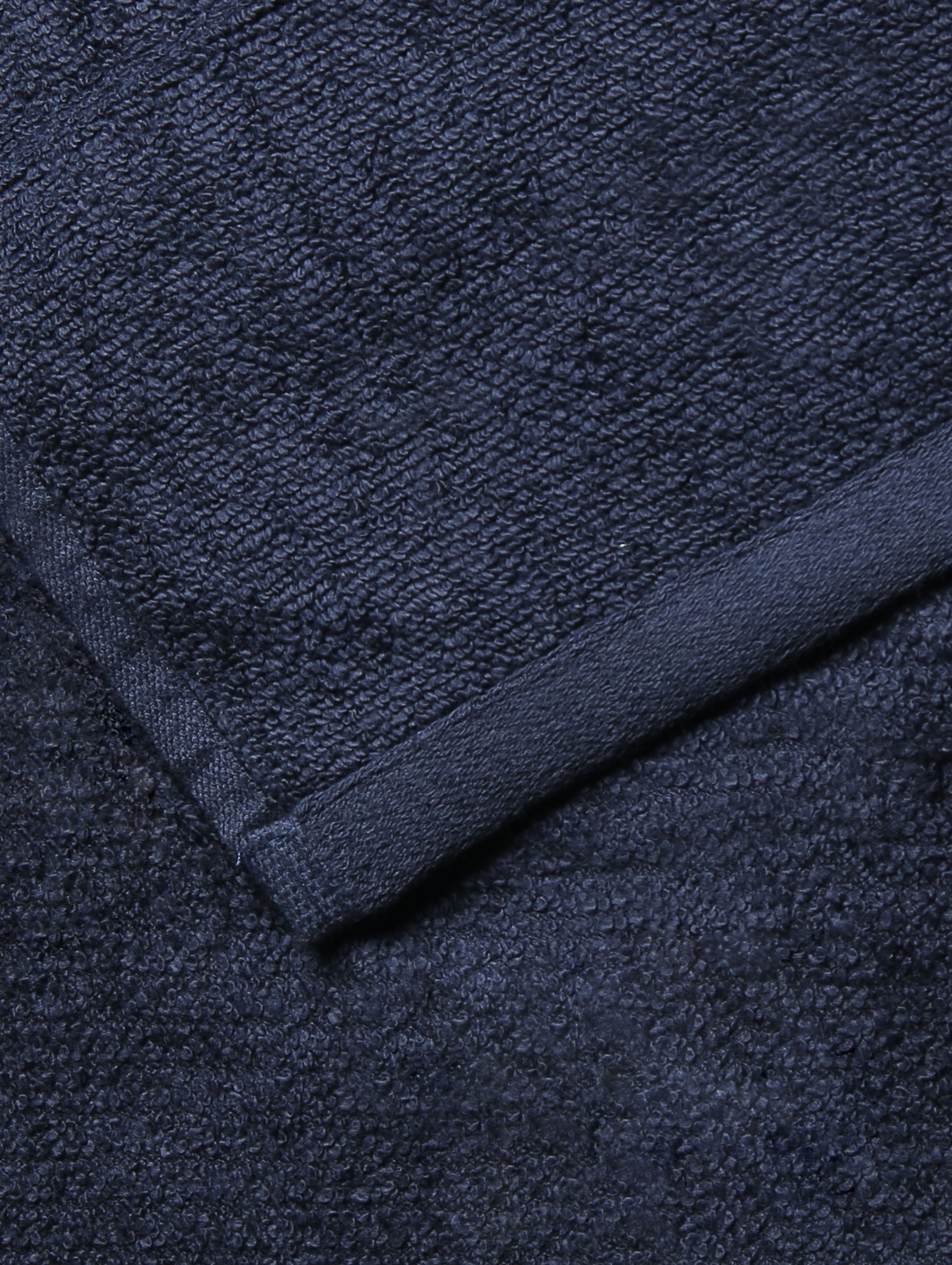 Navy Blue zero-twist cotton hand towels, 16x26 inches – main product view