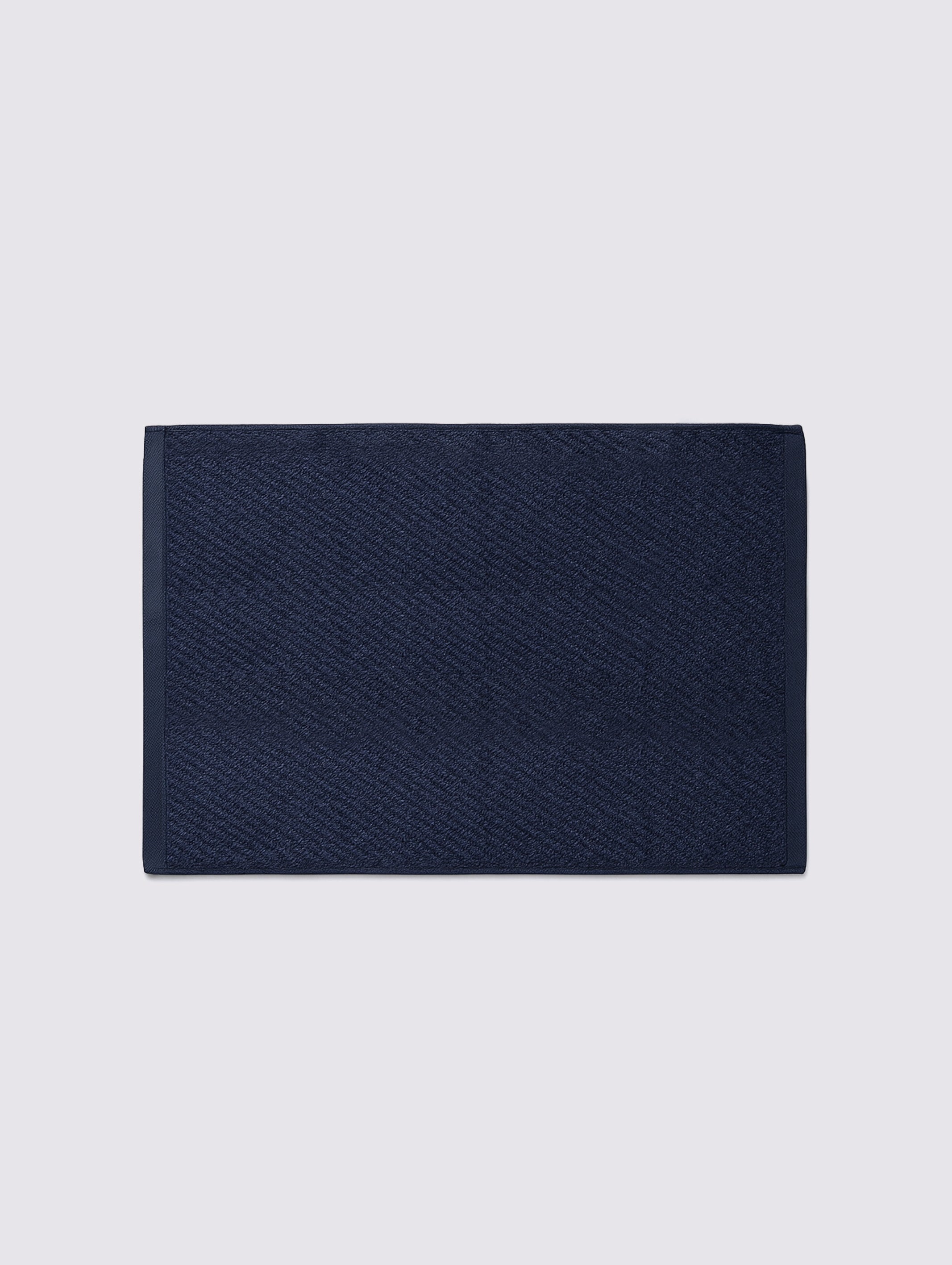Navy Blue zero-twist cotton hand towels, 16x26 inches – additional view