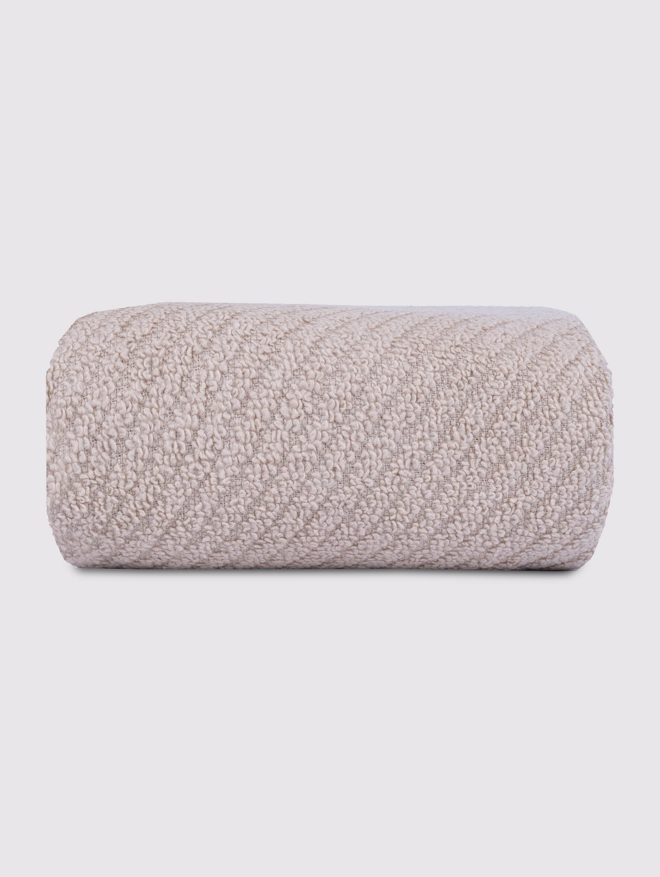 Taupe zero-twist cotton hand towels, pack of 1, 16x26 inches – main product view