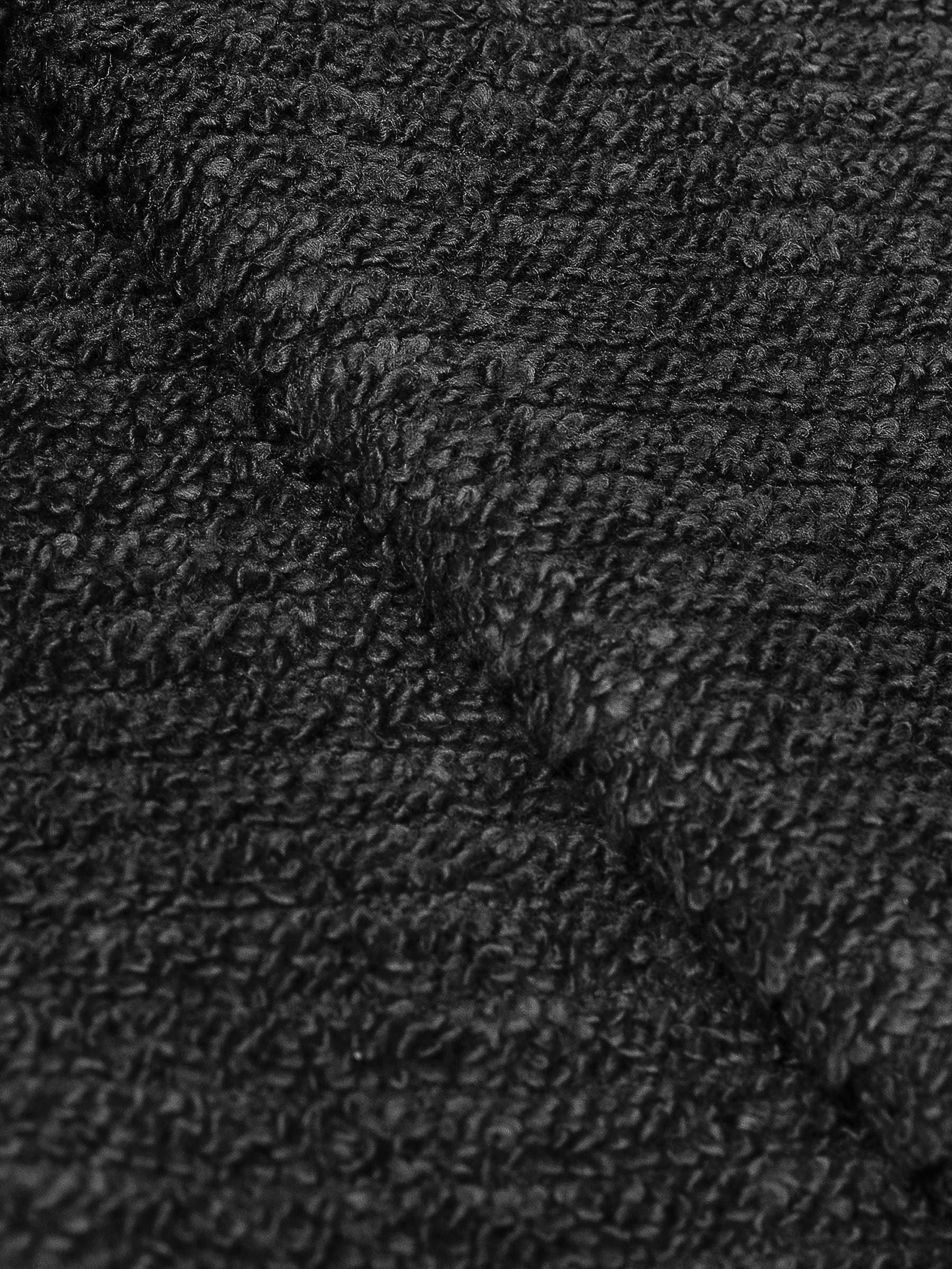 Black zero-twist cotton oversized bath sheet towel, 30x62 inches – main product view
